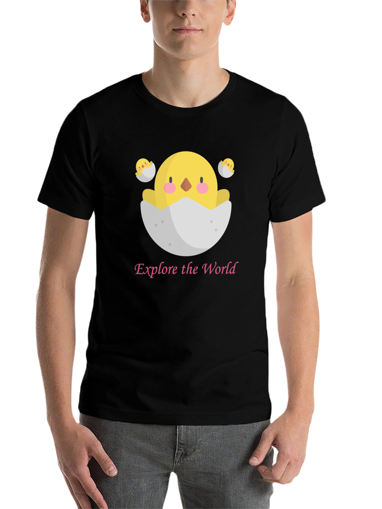 Black Explore the World Chick T-Shirt view 7