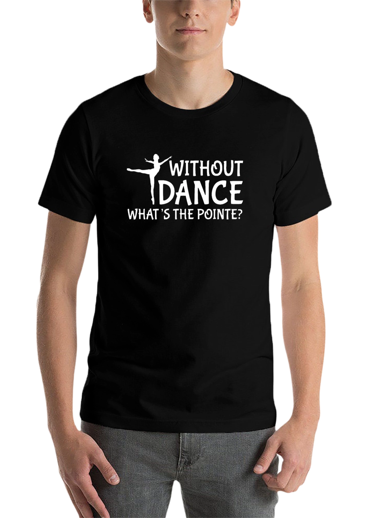 Black Dance Pointe Graphic T-Shirt - Ballet Lover Tee view 7
