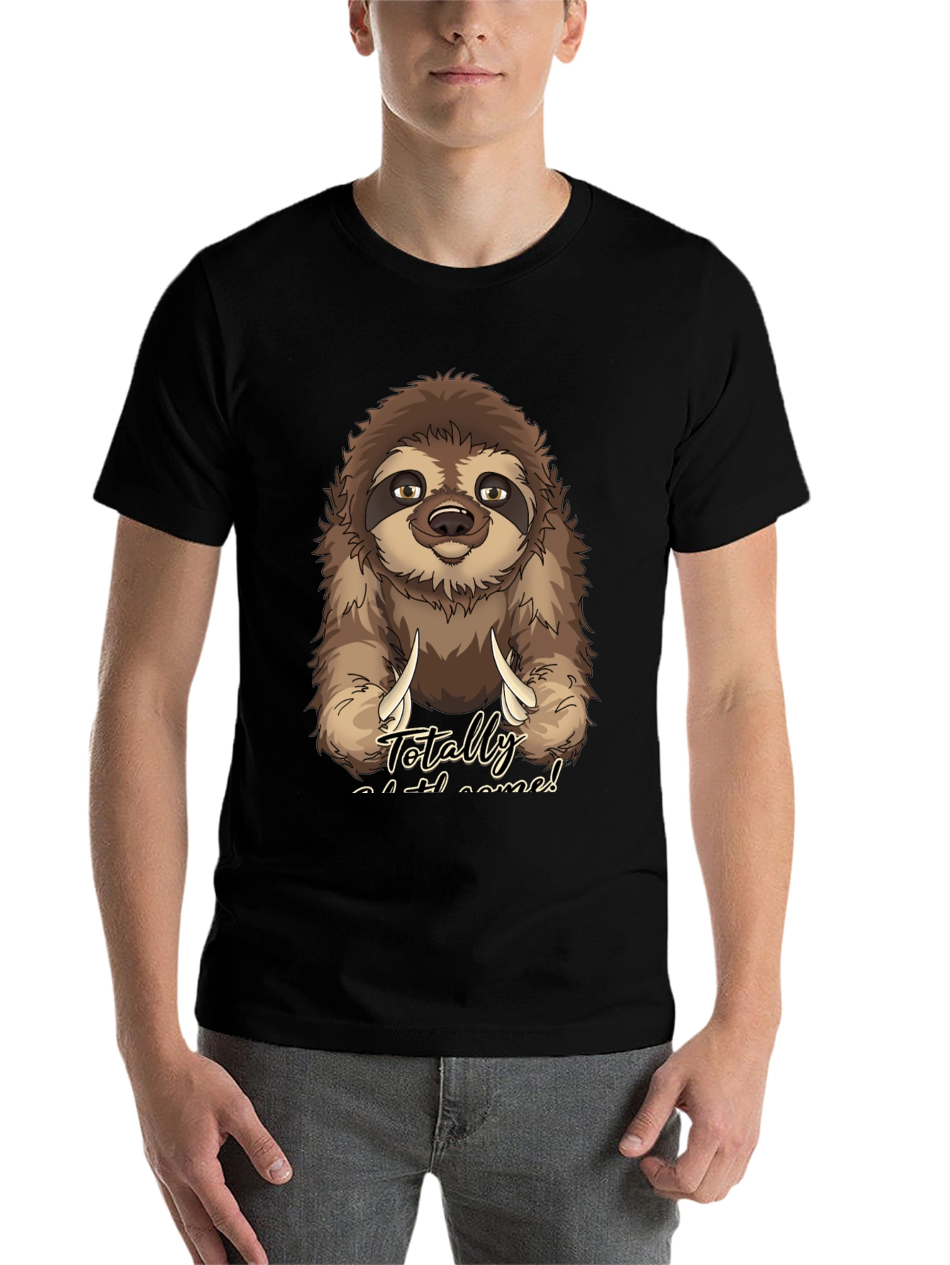 Black Sloth 'Totally Slothsome' Graphic Tee view 7