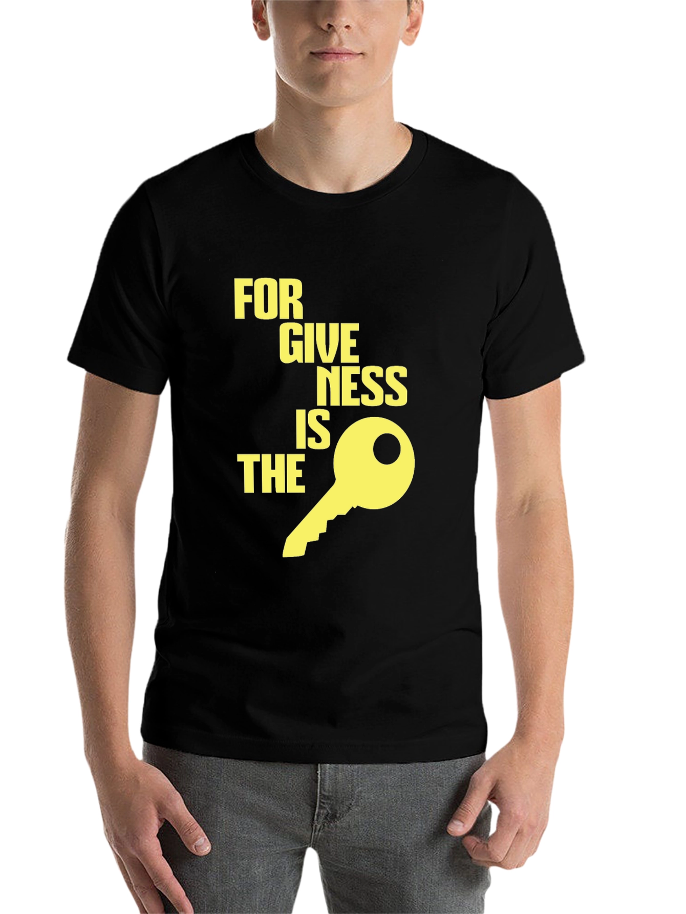 Black Forgiveness is the Key Graphic Tee - Black view 7