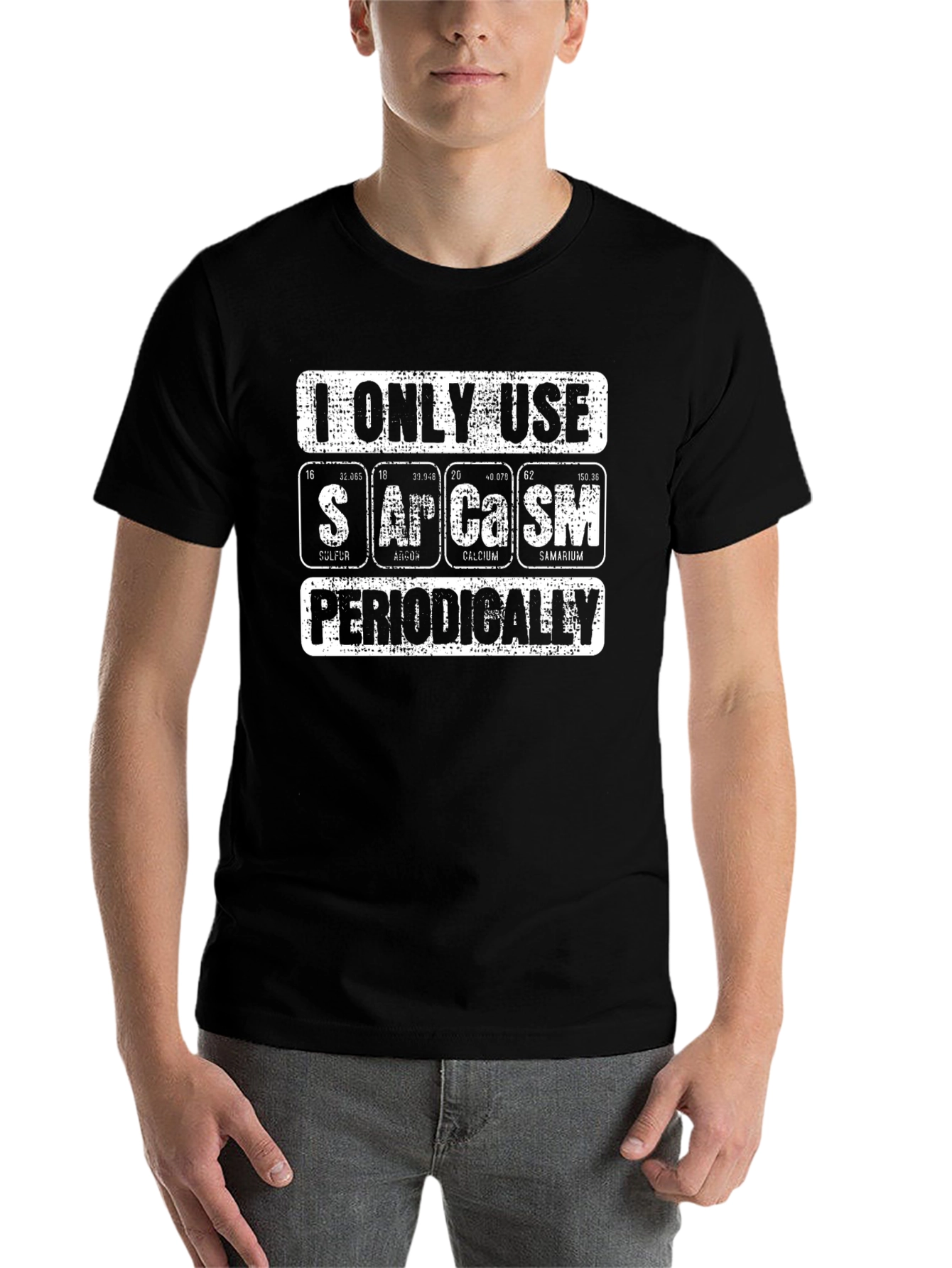 Black Funny Chemistry Sarcasm T-Shirt  view 7