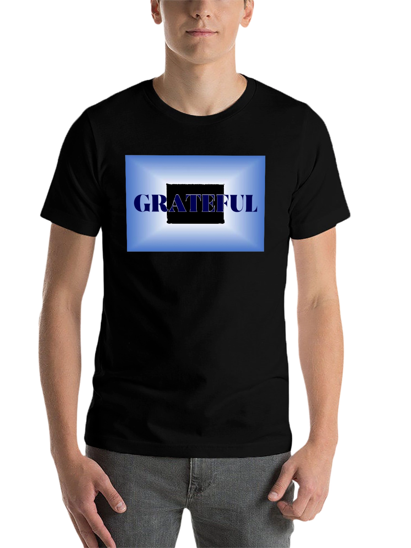 Black Grateful Graphic T-Shirt - Black view 7