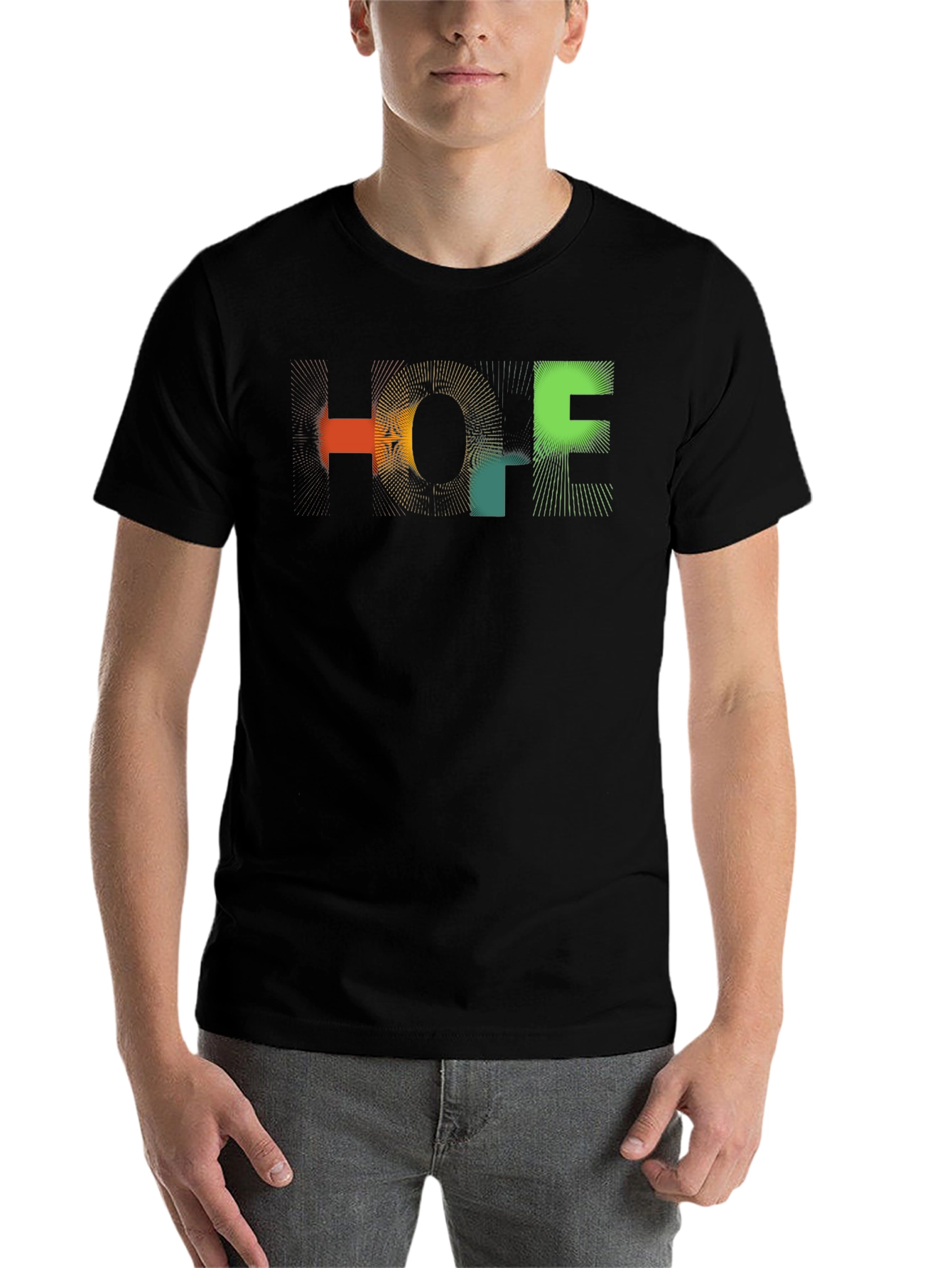 Black HOPE Graphic Tee - Stylish Comfort view 7