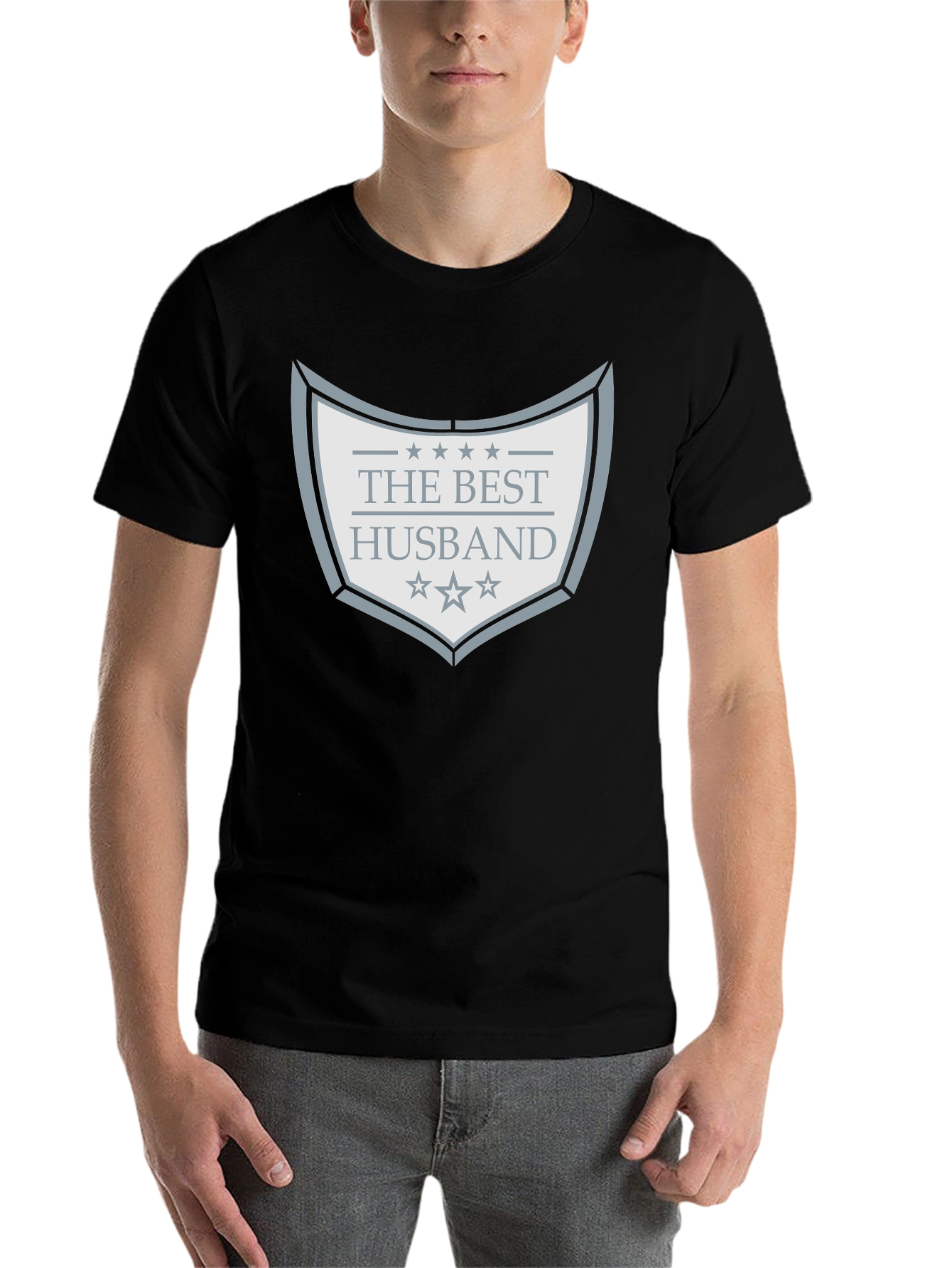 Black Best Husband Graphic T-Shirt - Black view 7
