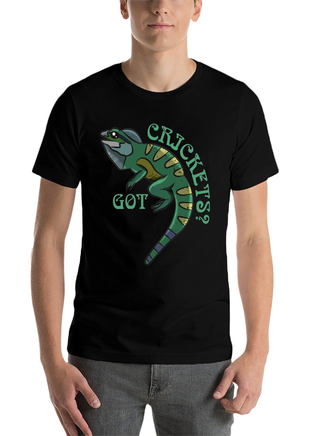 Black Got Crickets? Graphic Print Tee view 7