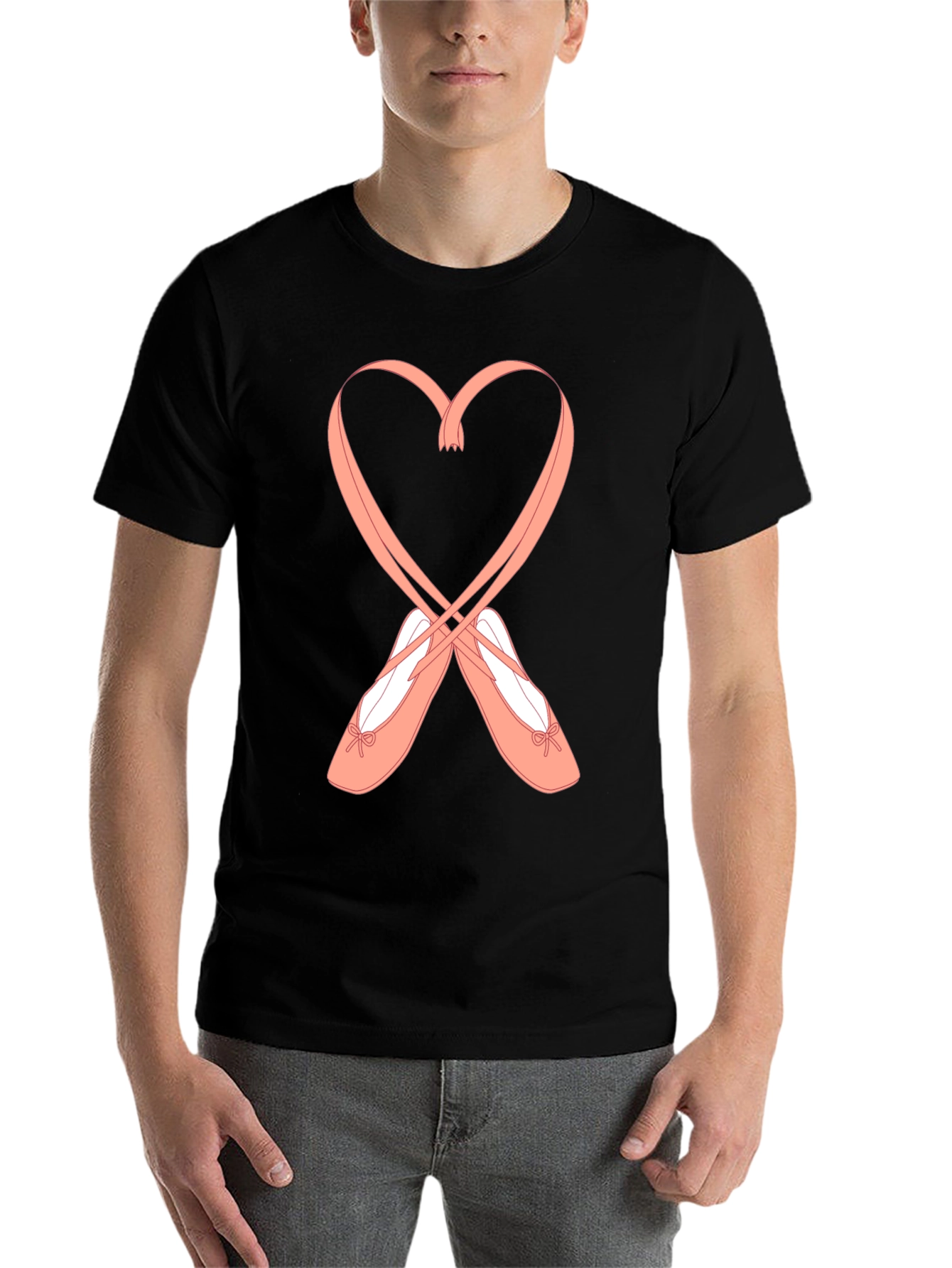 Black Ballet Heart T-Shirt view 7
