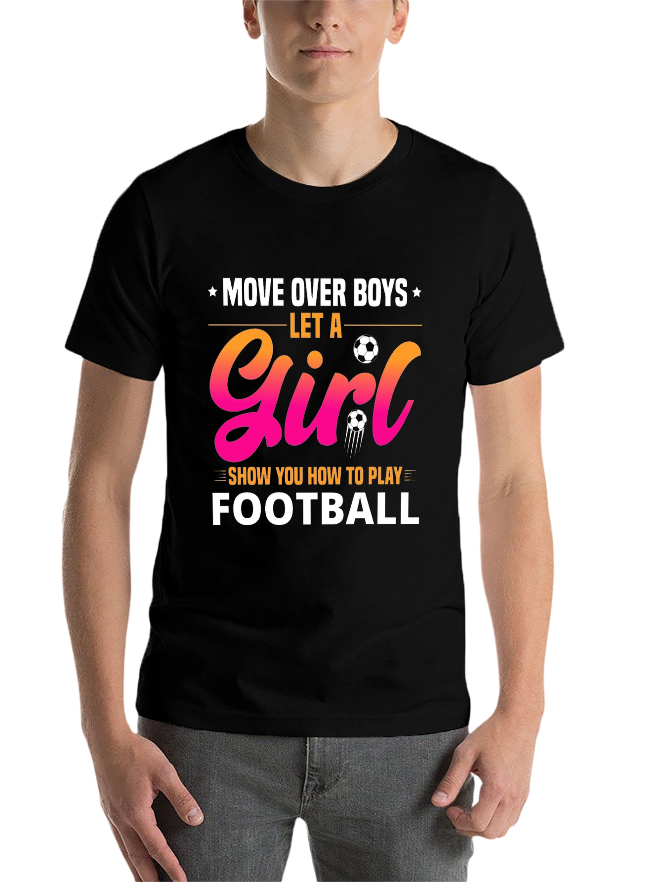 Girl's Football T-Shirt - 7