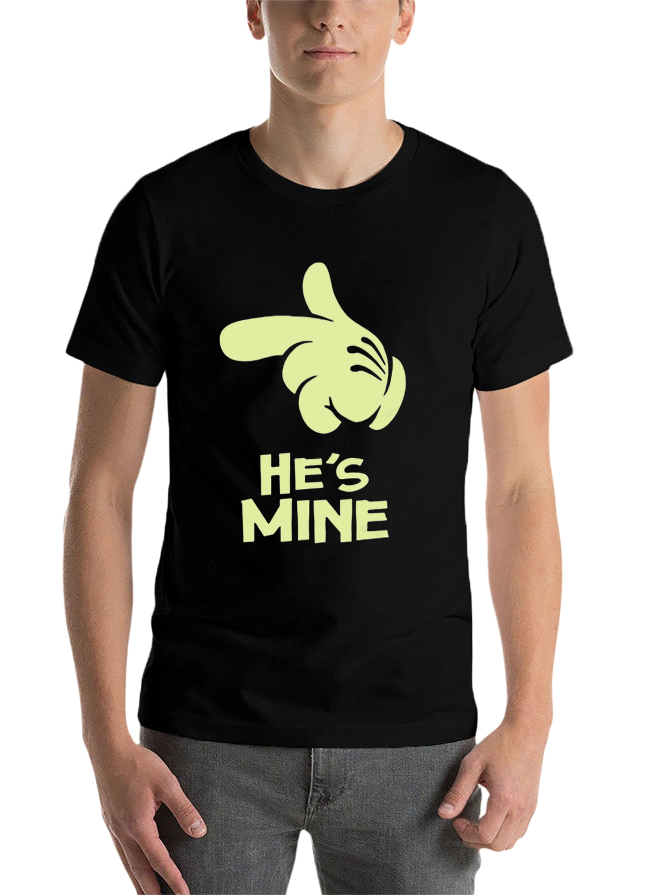 Black He's Mine Graphic Tee view 7