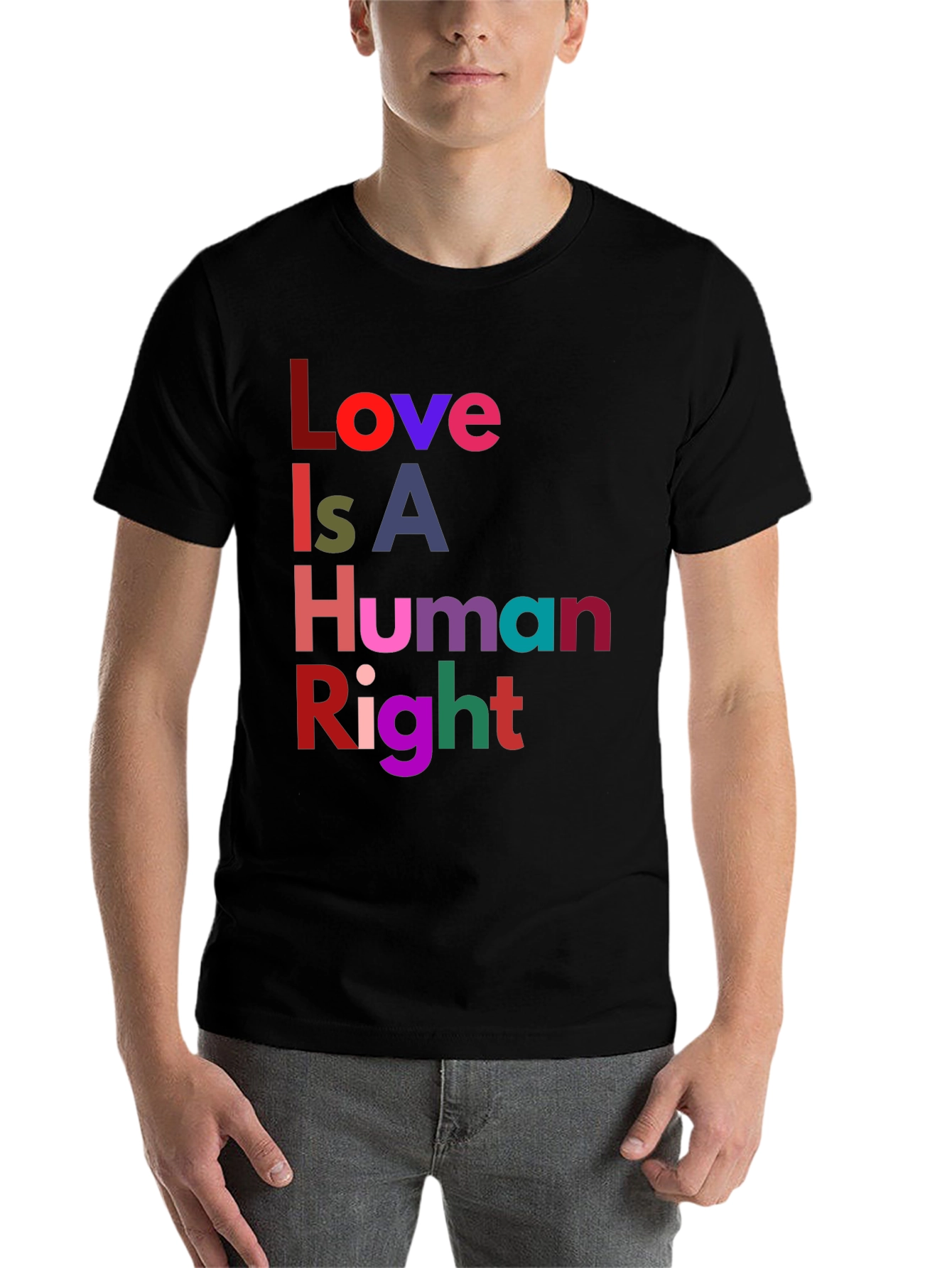Black Love Is A Human Right Graphic Tee view 7