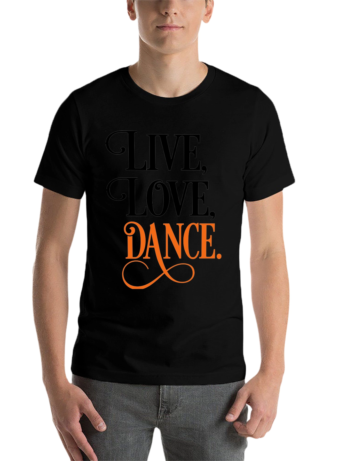 Black Live, Love, Dance Graphic Tee view 7