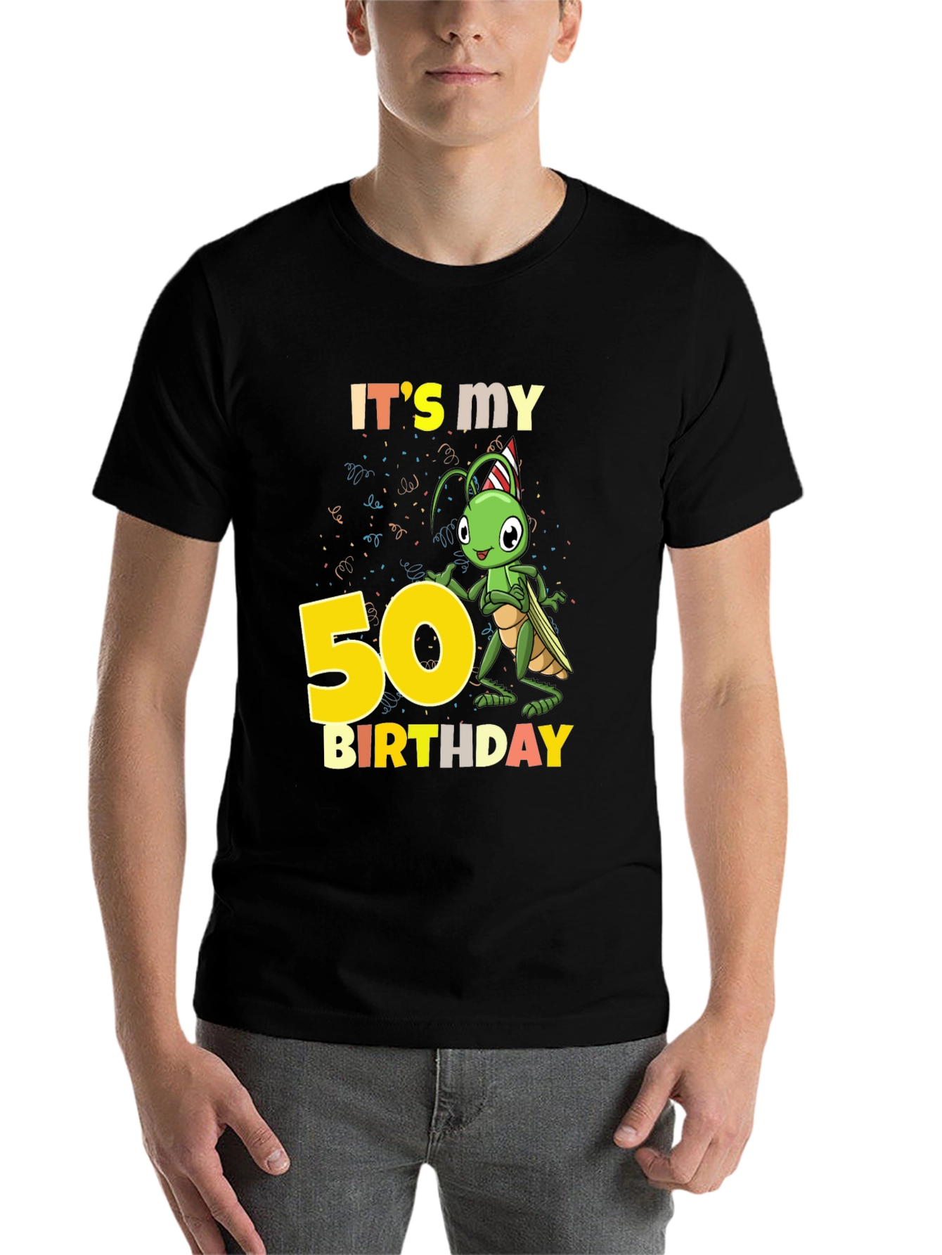 50th Birthday Cricket Graphic Tee - 7