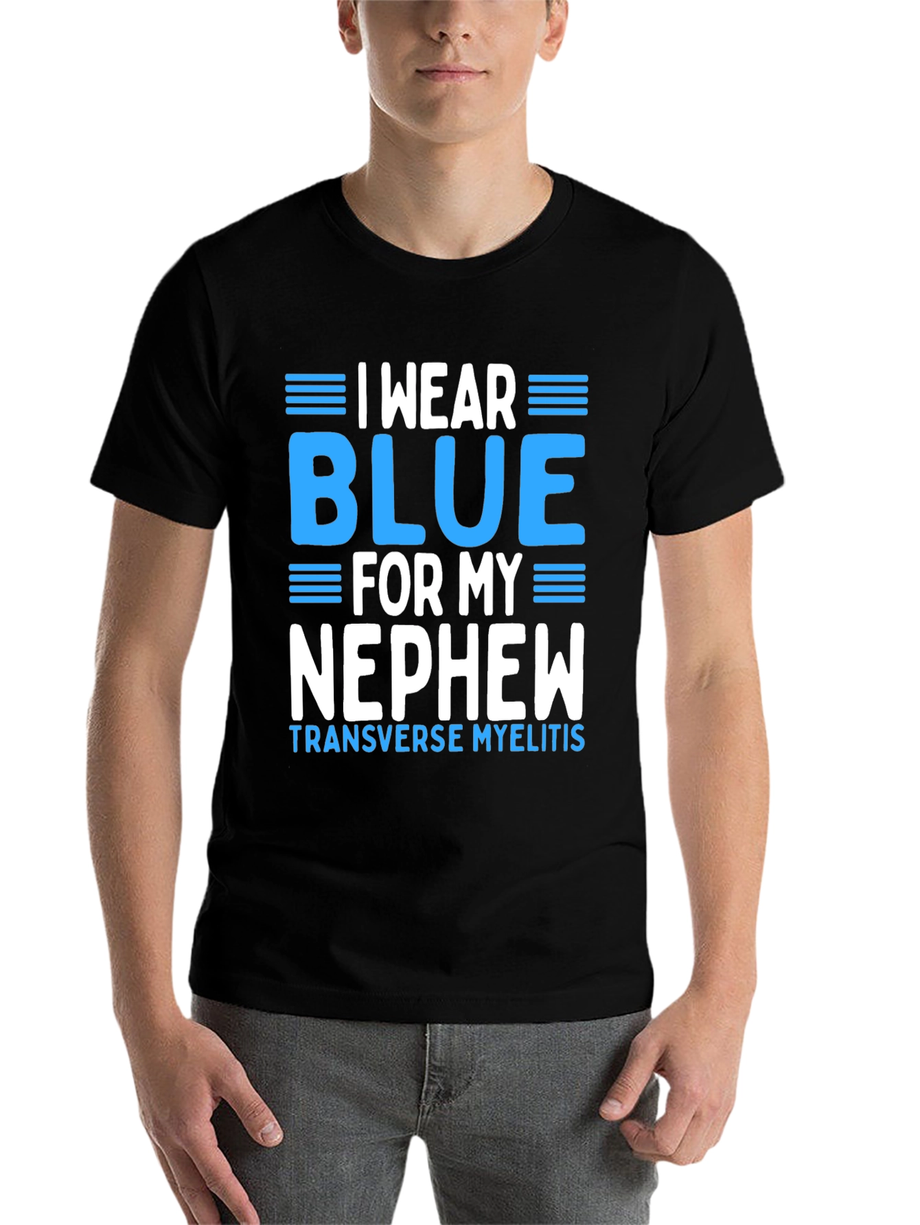 I Wear Blue For My Nephew T-Shirt - 7