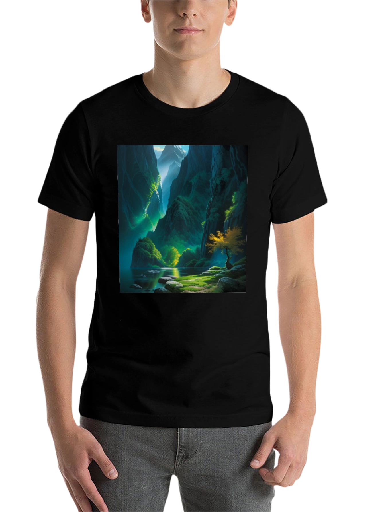 Nature's Vista Black T-Shirt - 7