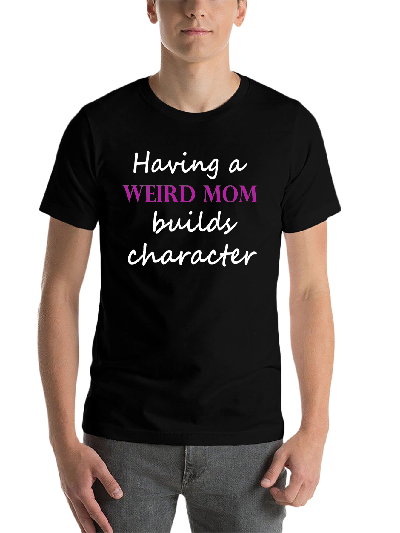 Black Weird Mom Graphic Tee view 7