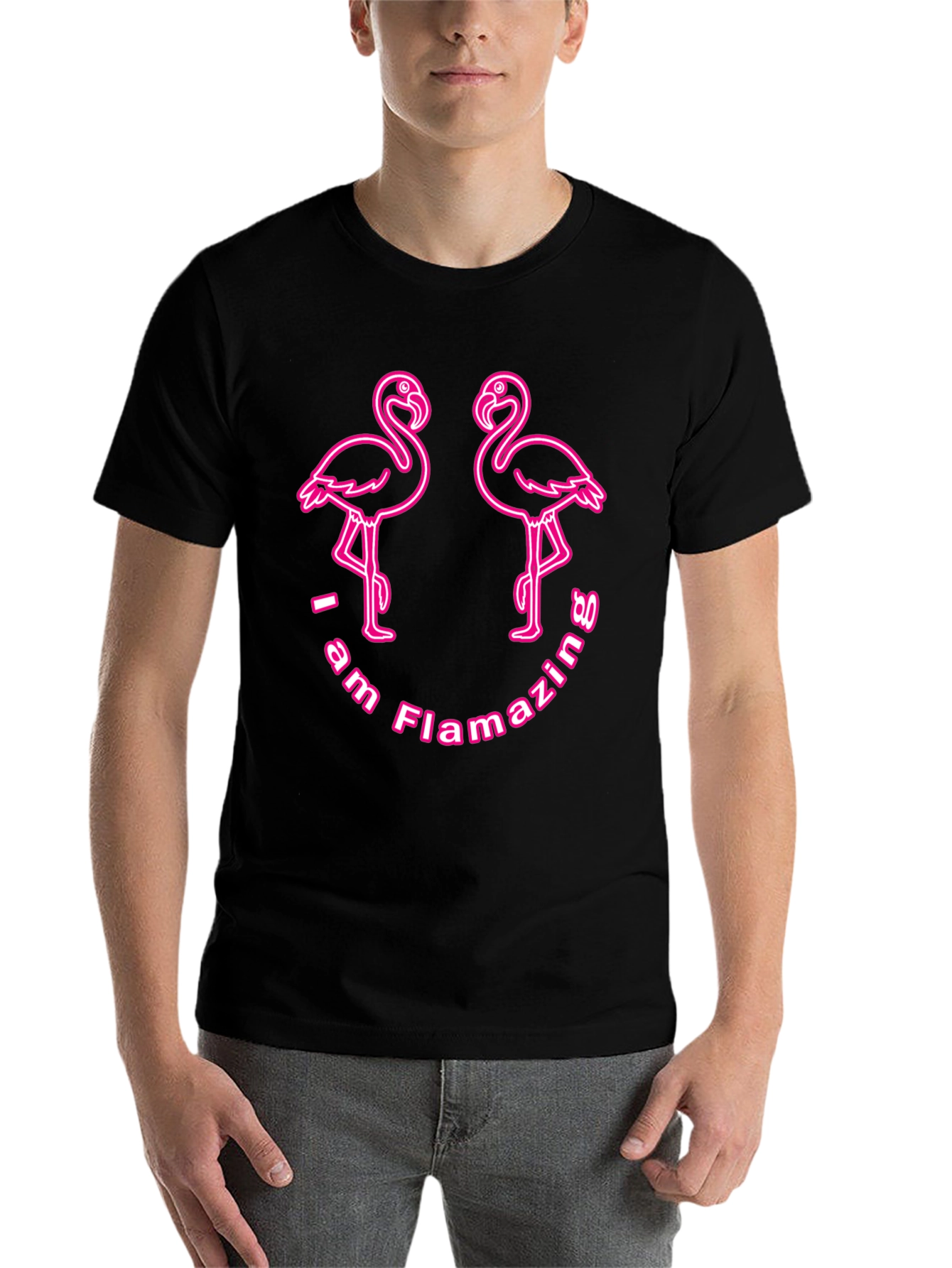 Flamazing Flamingo T-Shirt - Black - 7