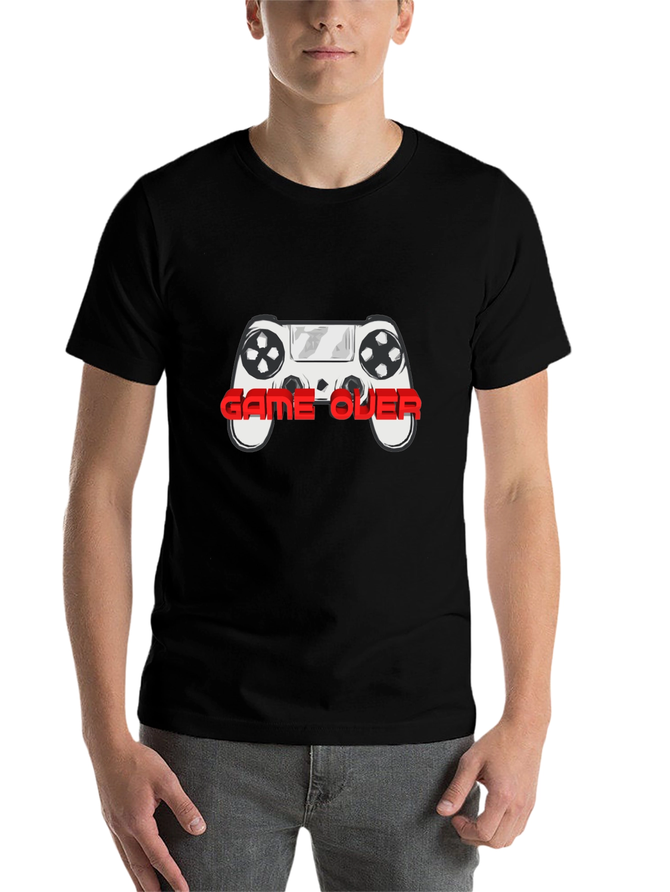 Black Game Over T-Shirt - Gamer Style view 7