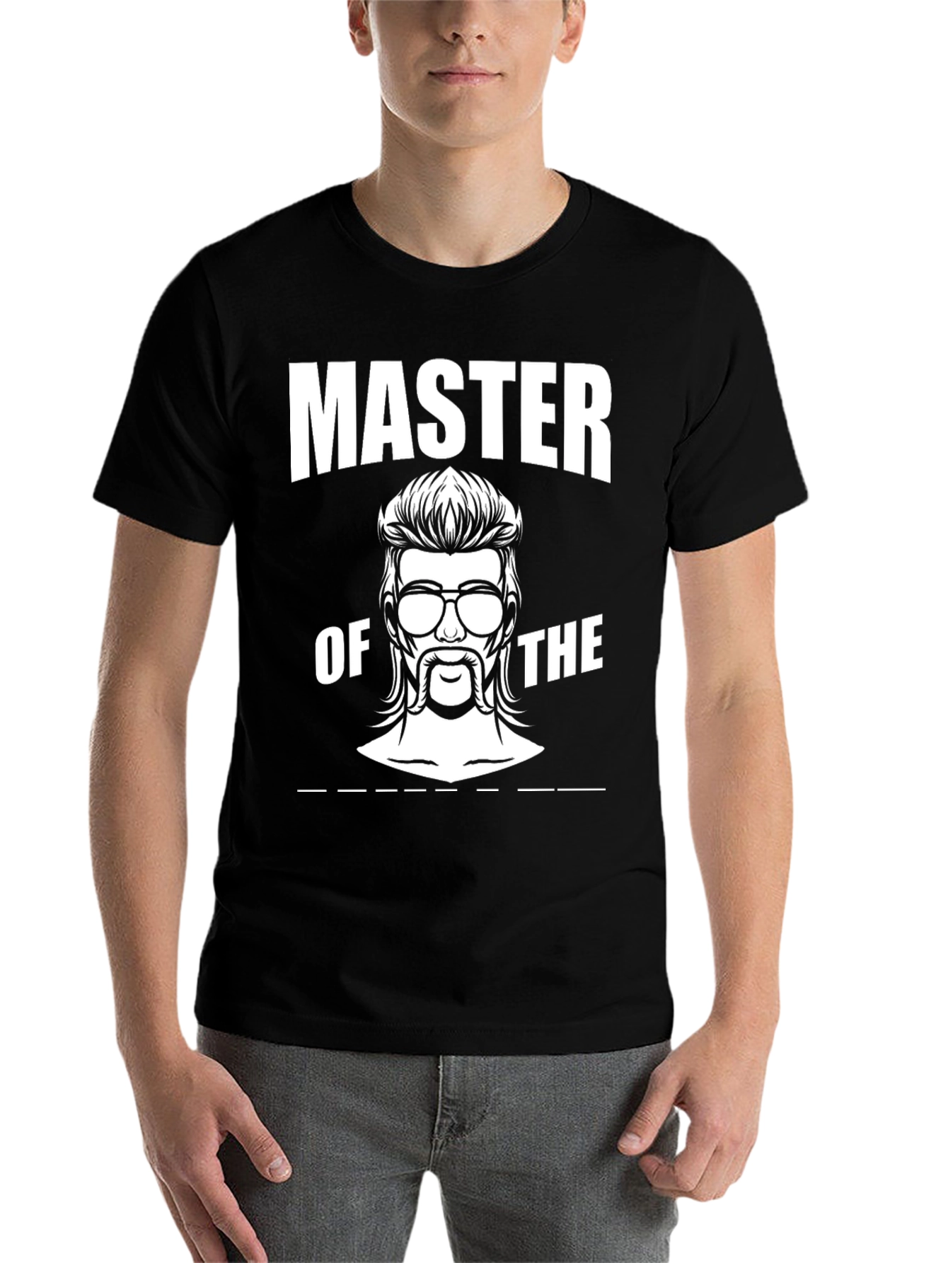 Master of The Mullet Graphic Tee - Black - 7