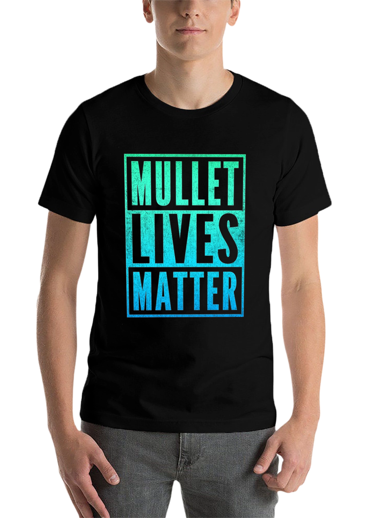 Black Mullet Lives Matter Graphic Tee view 7