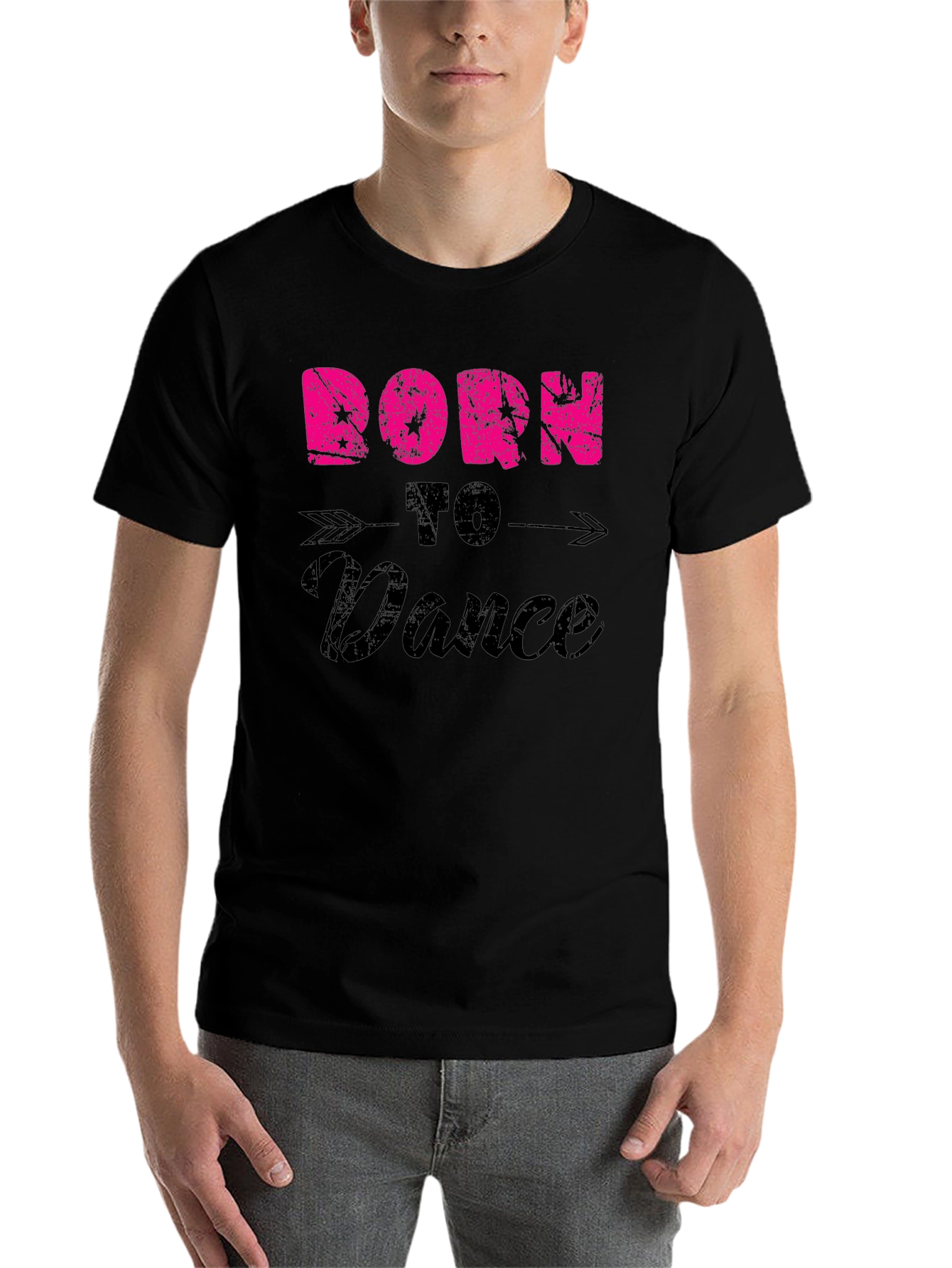 Black Born To Dance Graphic T-Shirt view 7