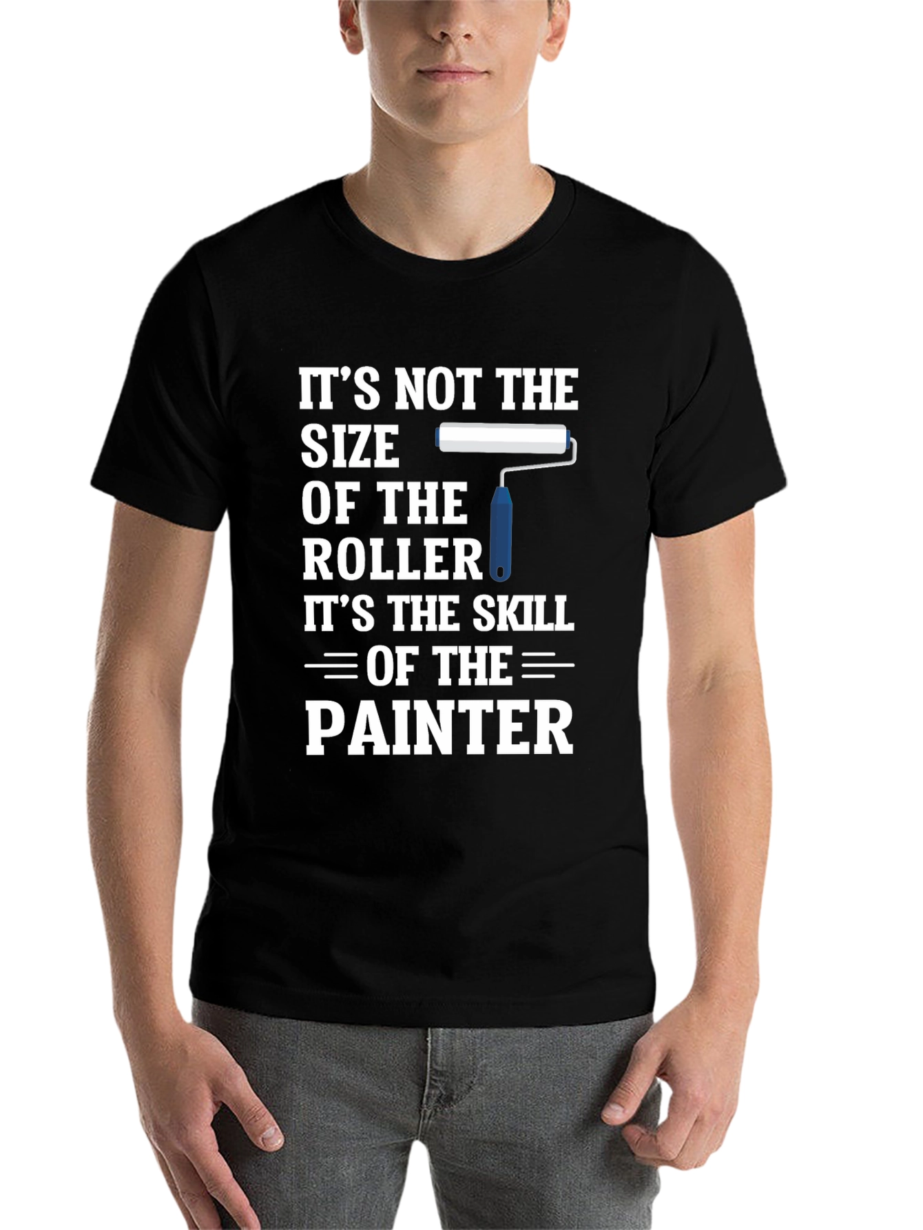 Black Painter Skill T-Shirt - Funny Painter Gift view 7