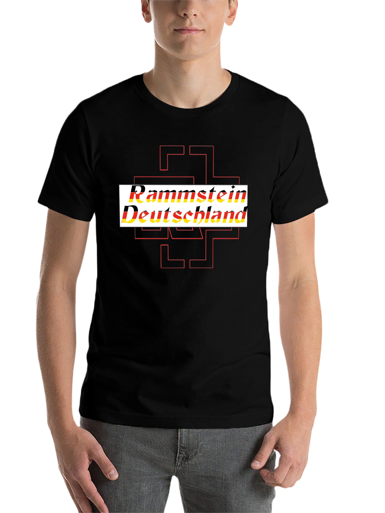 Black Rammstein Deutschland Black T-Shirt view 7