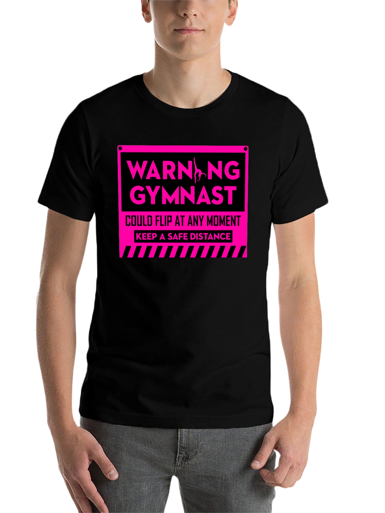 Warning Gymnast T-Shirt - Keep a Safe Distance - 7