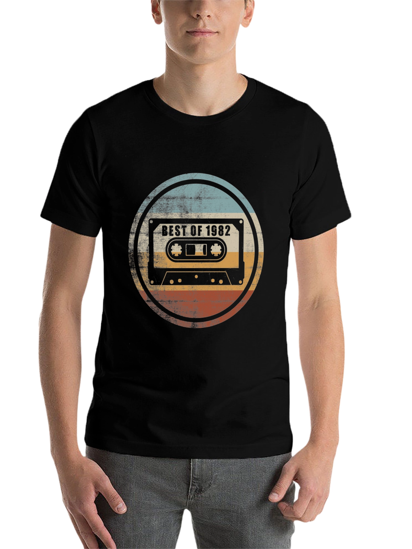 Black Best of 1982 Cassette Tape Graphic Tee view 7