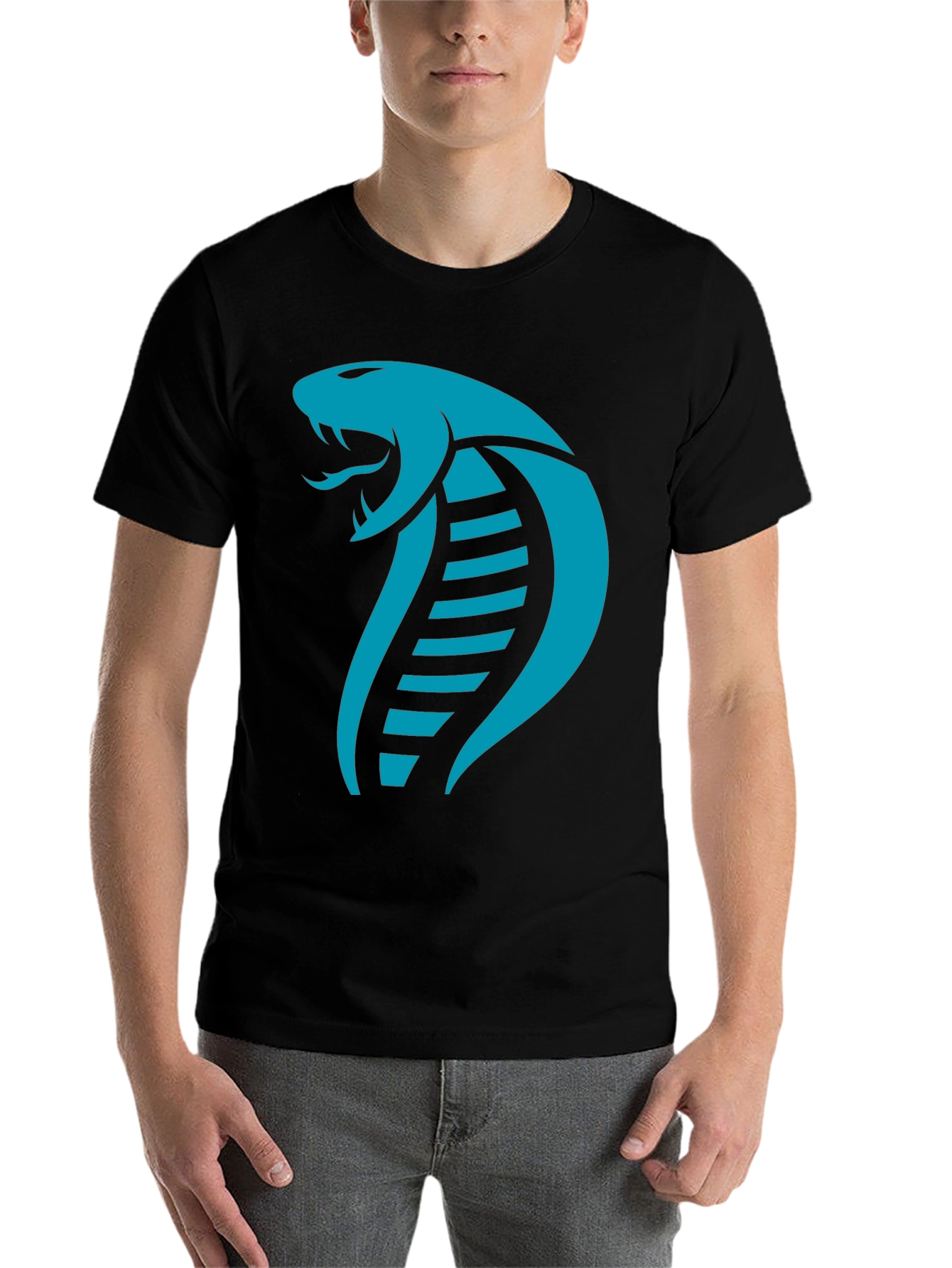 Black Cobra Snake Graphic T-Shirt - Bold Style view 7