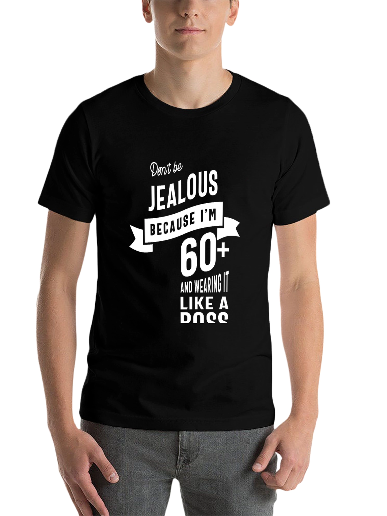 Black 60+ and Wearing It Like a Boss T-Shirt view 7