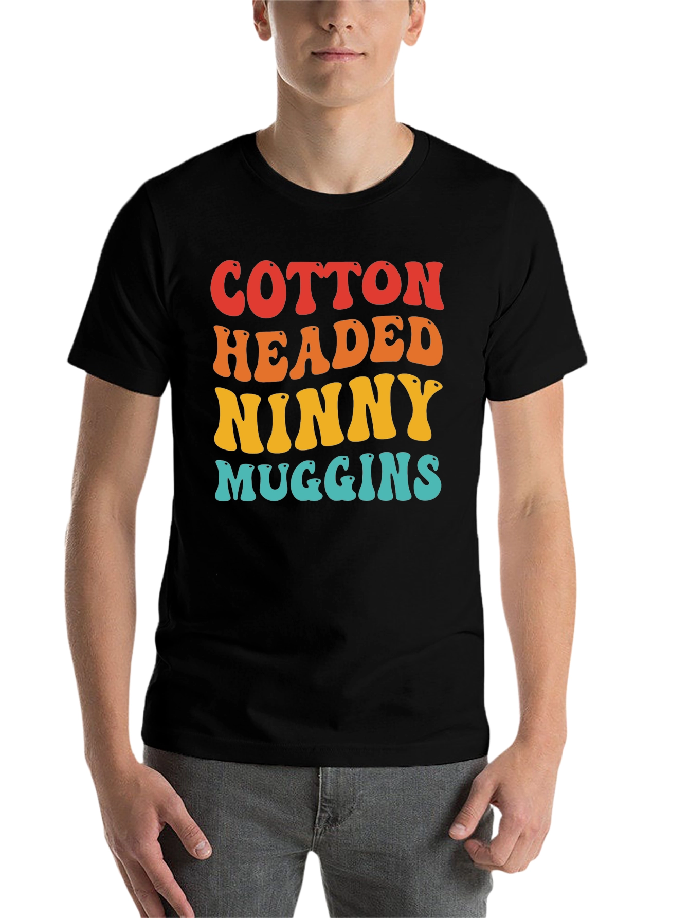 Black Cotton Headed Ninny Muggins Graphic Tee view 7