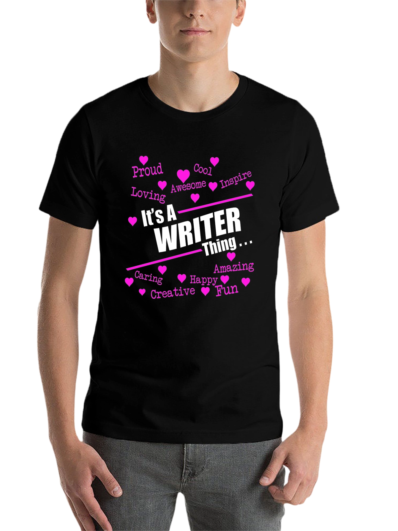 Black It's A Writer Thing T-Shirt view 7