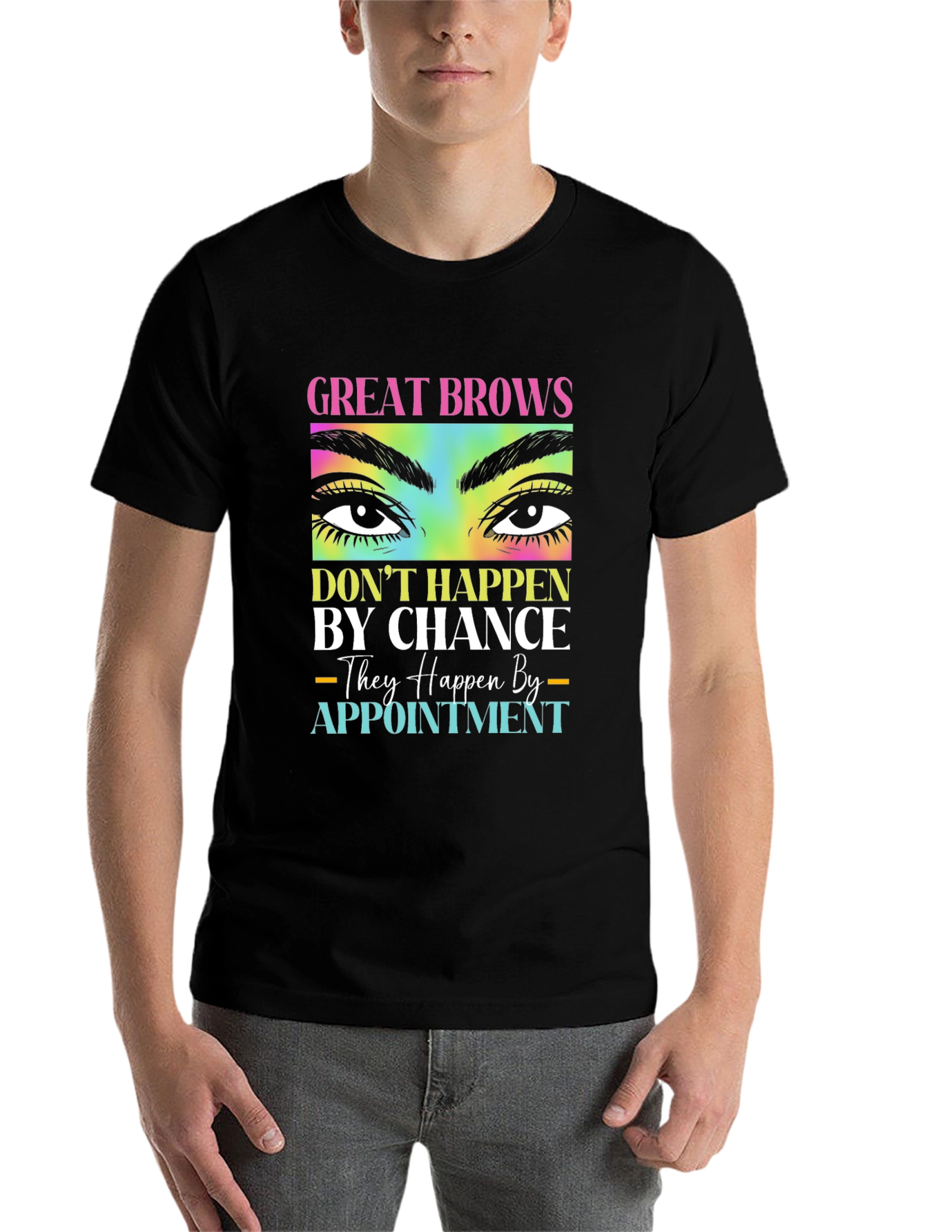 Black Great Brows Appointment T-Shirt view 7