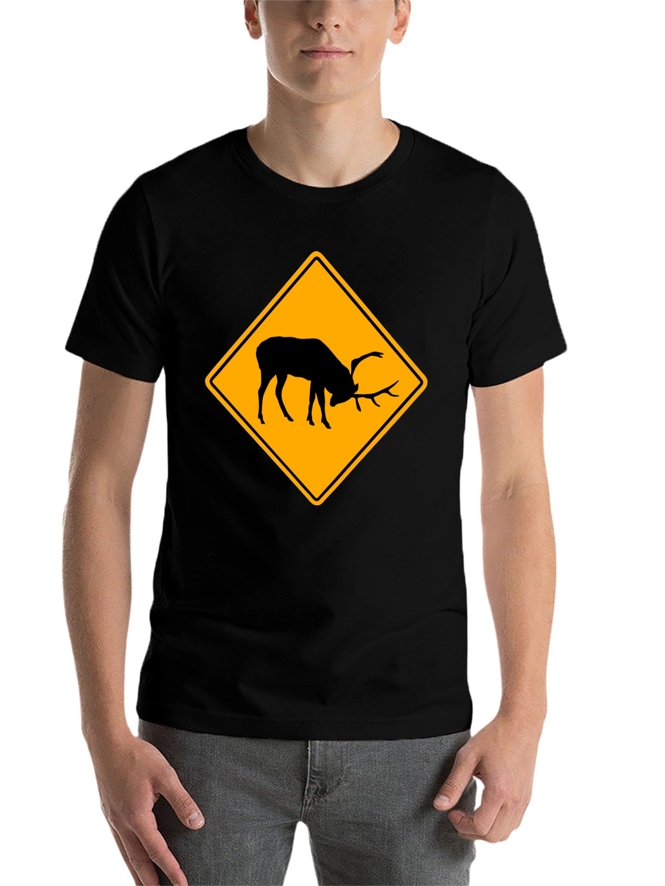 Black Elk Crossing Black T-Shirt - Wildlife Tee view 7