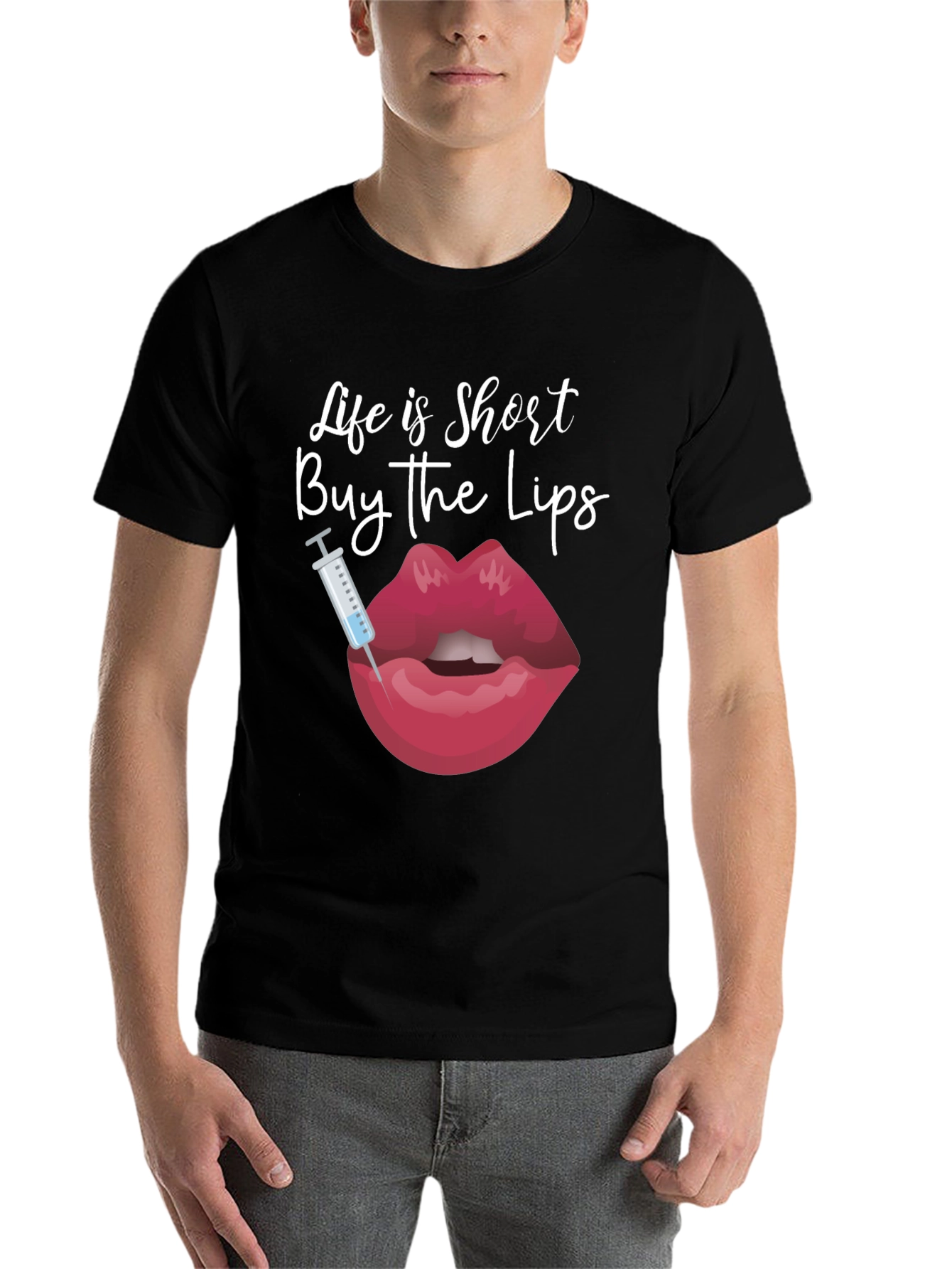 Black Life is Short Buy the Lips T-Shirt view 7