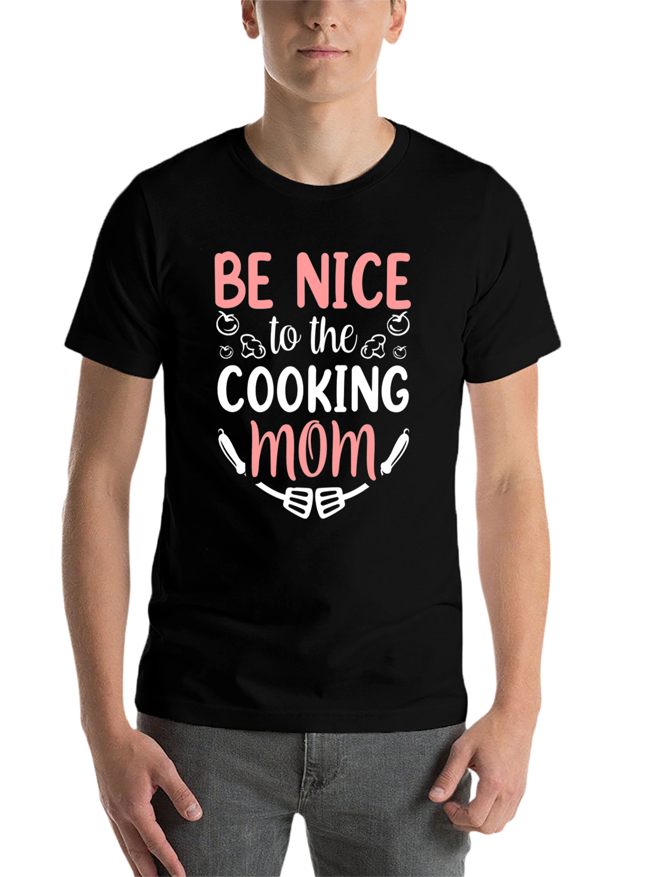 Black Be Nice to the Cooking Mom Graphic Tee view 7