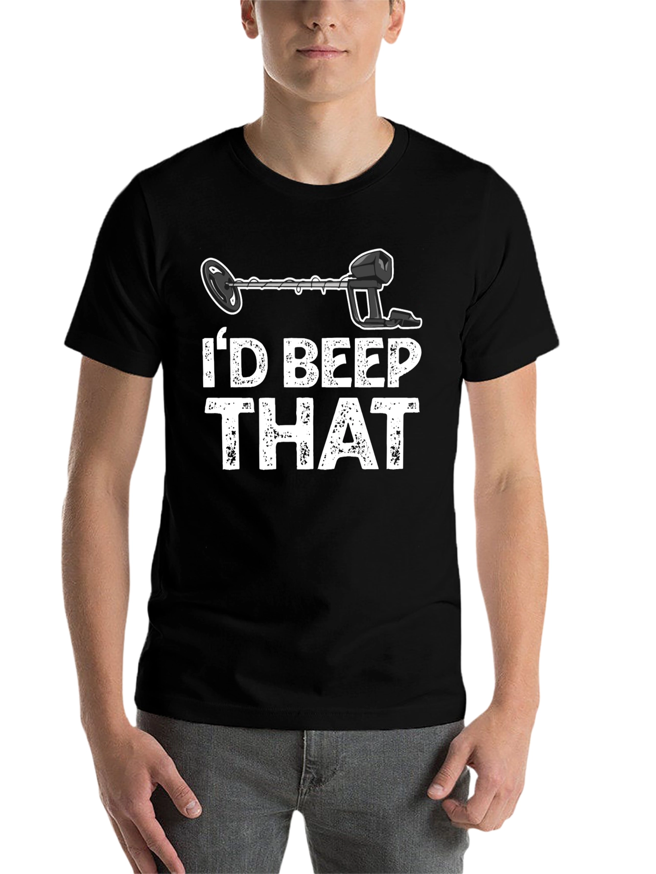 Black I'd Beep That T-Shirt view 7