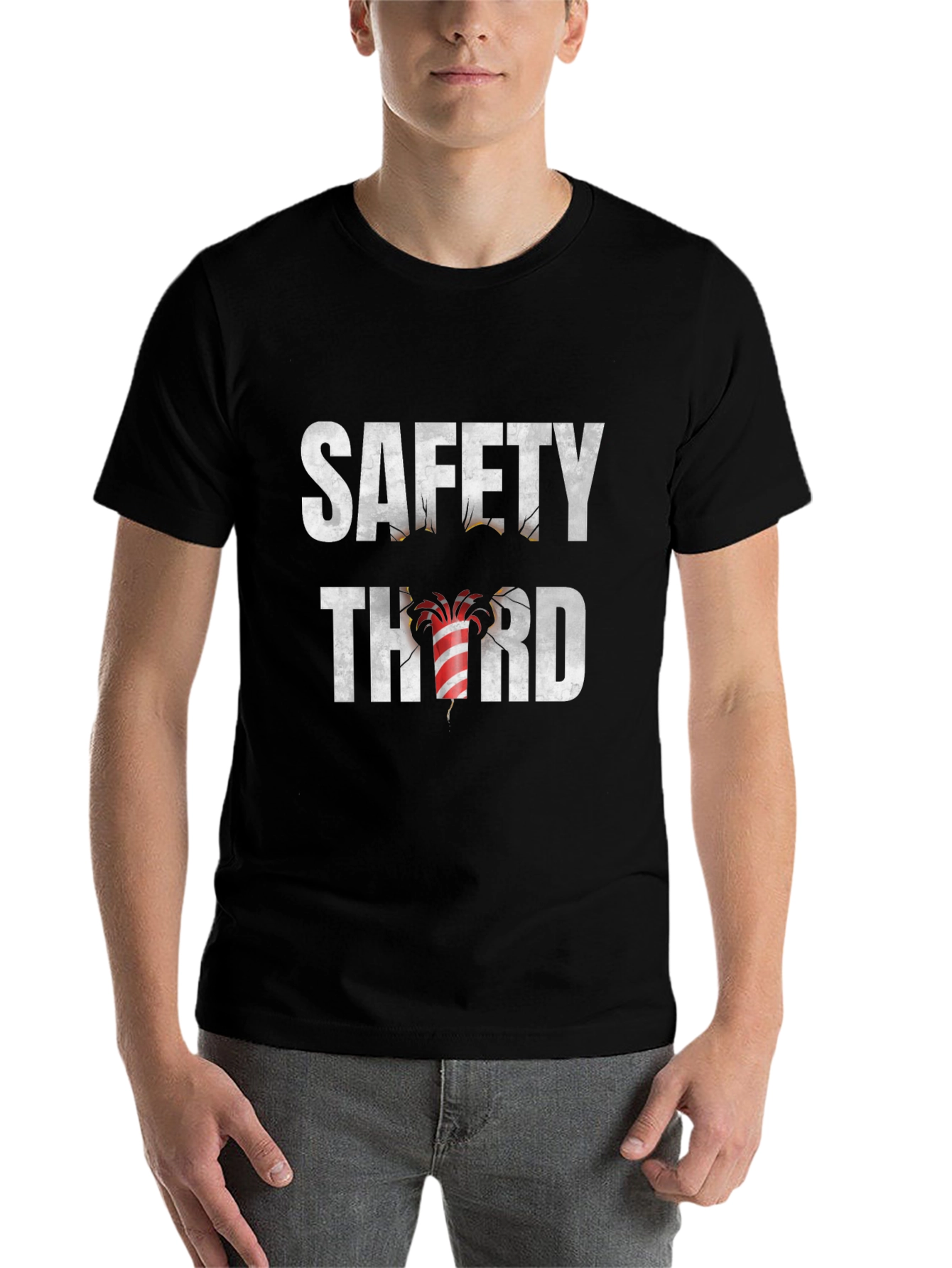 Safety Third Fireworks T-Shirt Black - 7