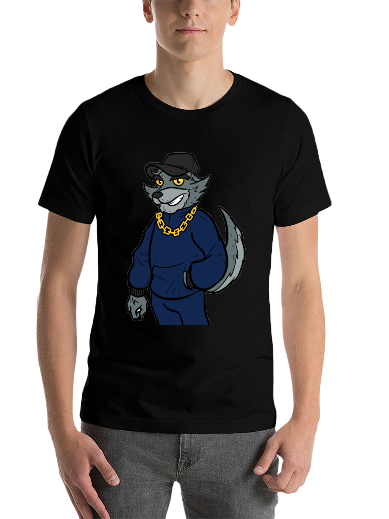 Cool Wolf Graphic Print Tee - 7