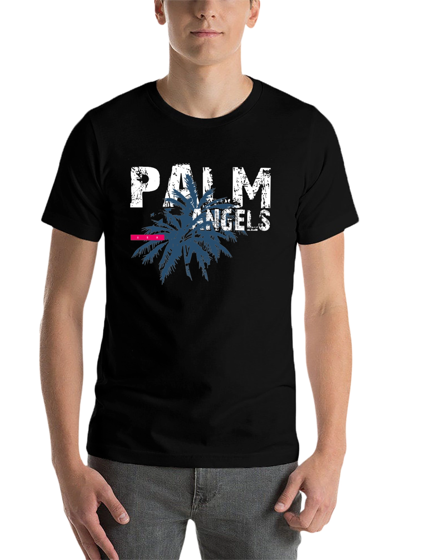 Black Palm Angels Graphic Print Black T-Shirt view 7