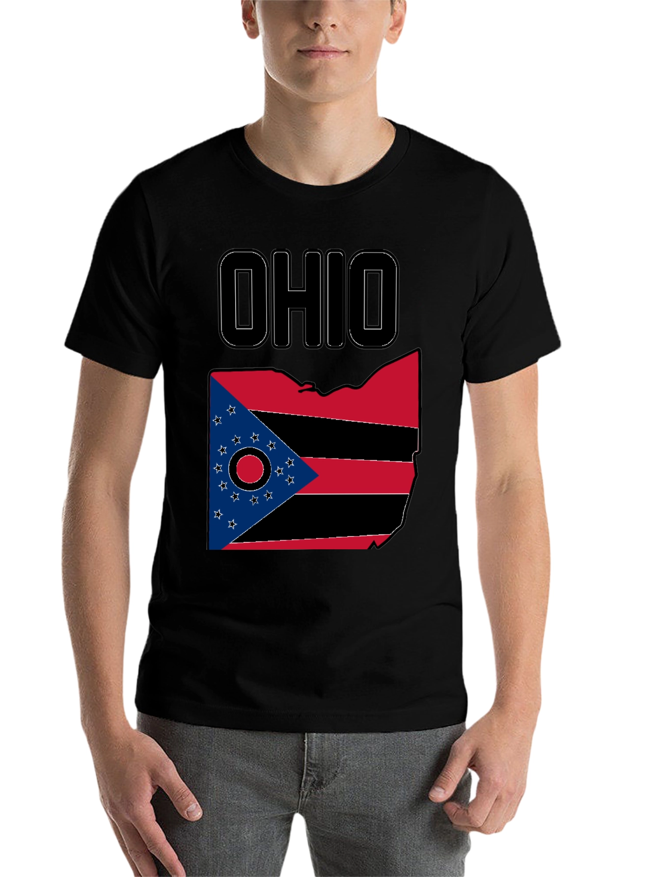 Black Ohio State Pride Graphic T-Shirt view 7