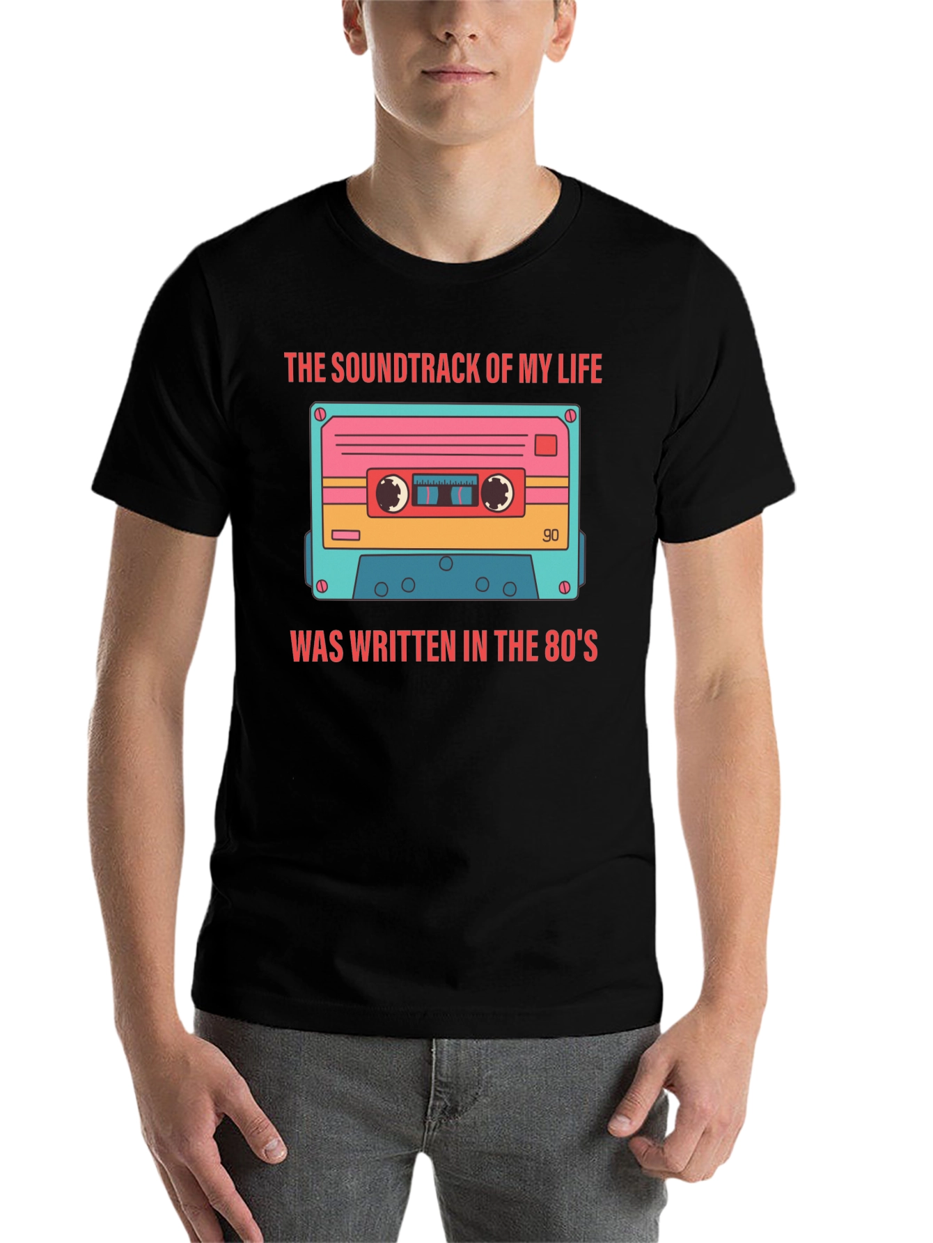 Black Retro 80's Mixtape T-Shirt view 7