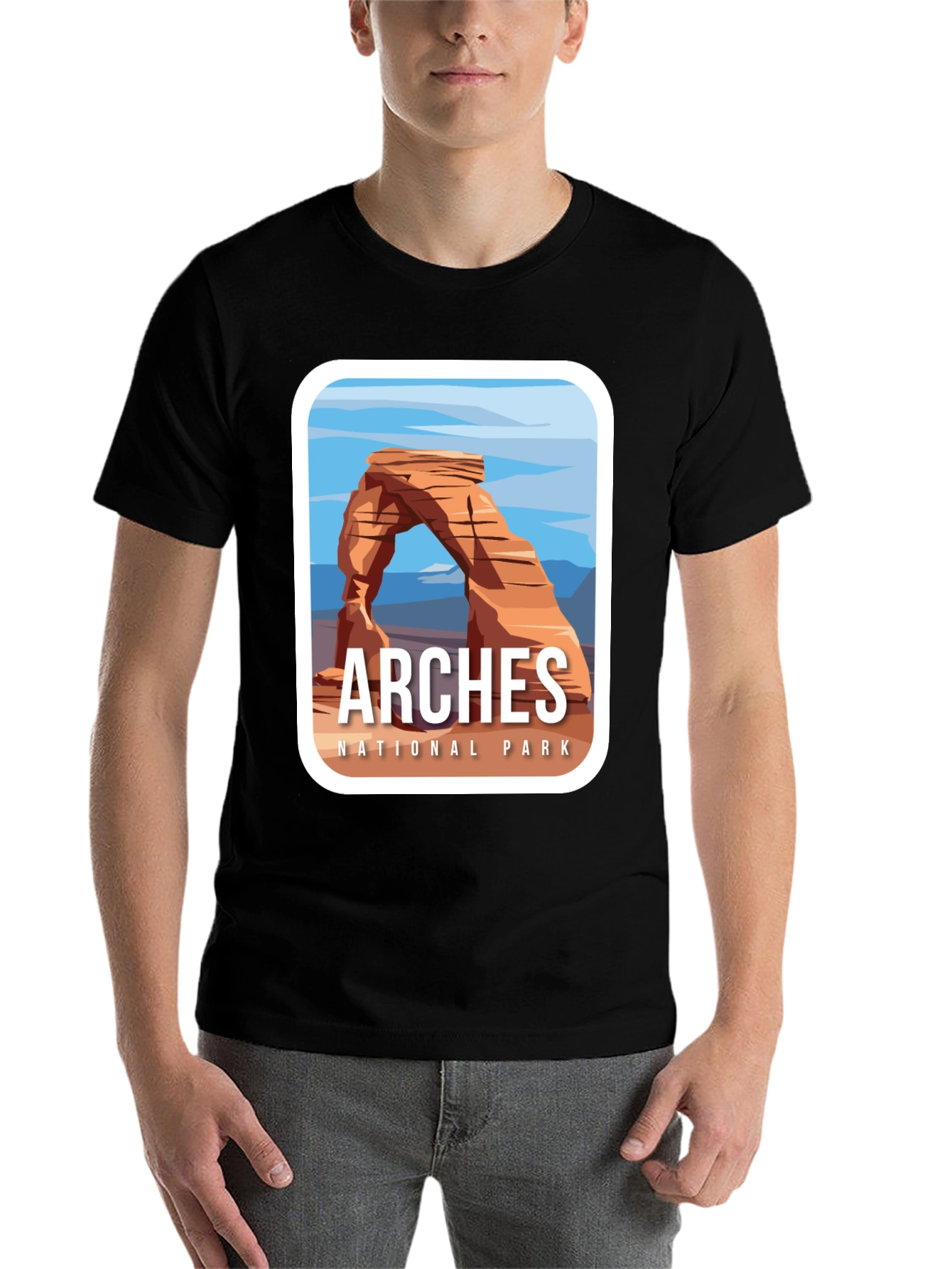 Black Arches National Park Graphic Tee - Unisex view 7