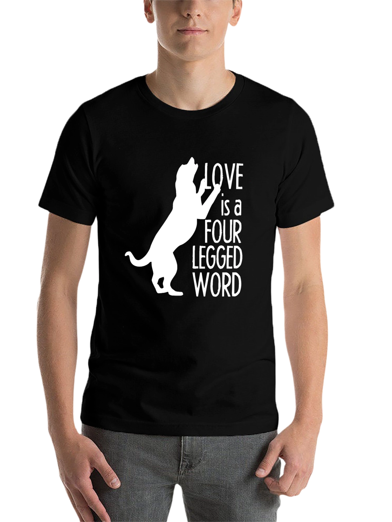 Black Love is a Four Legged Word T-Shirt view 7