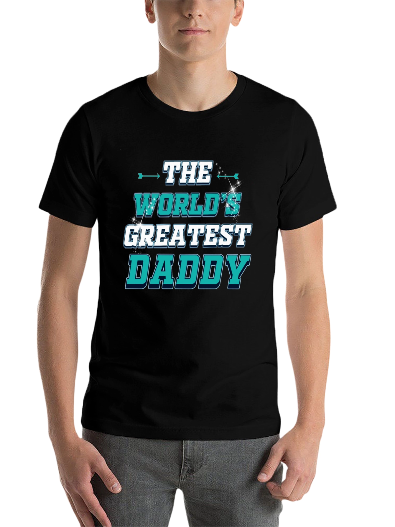 Black World's Greatest Daddy T-Shirt - Gift for Dad view 7