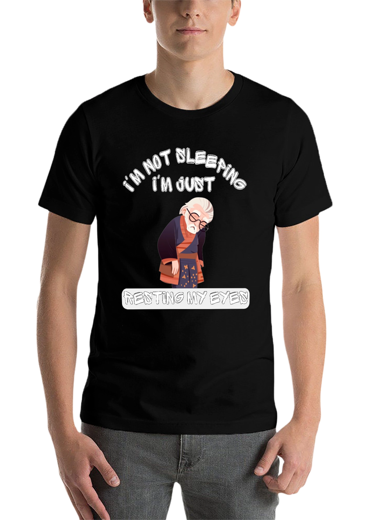 Black Renting My Eyes Graphic Tee view 7