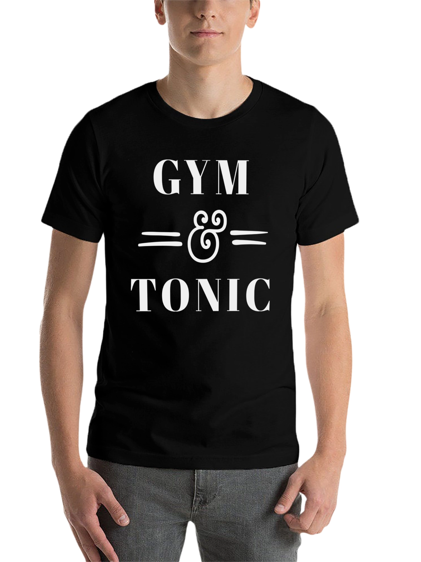 Black Gym & Tonic Graphic T-Shirt - Black view 7