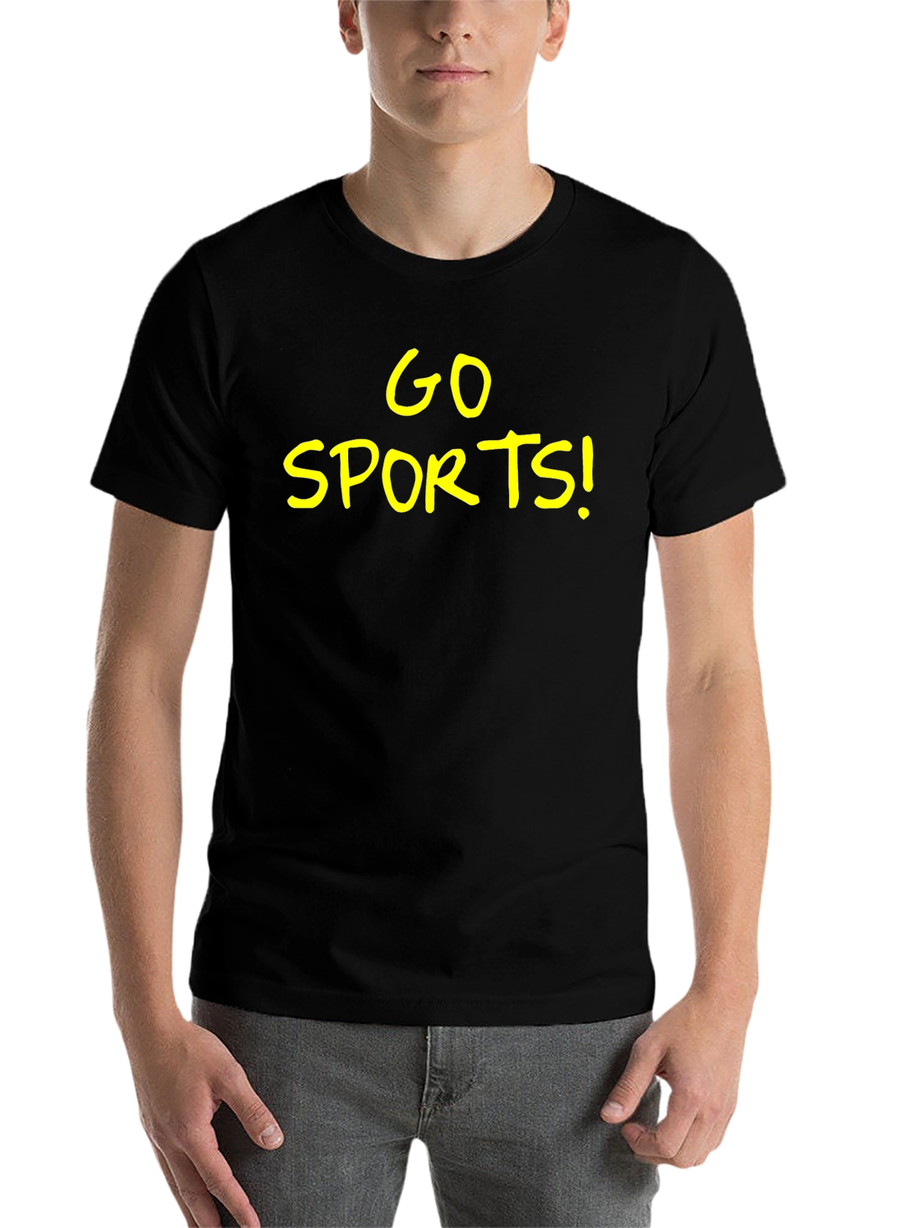 Black Go Sports! Black Graphic T-Shirt view 7