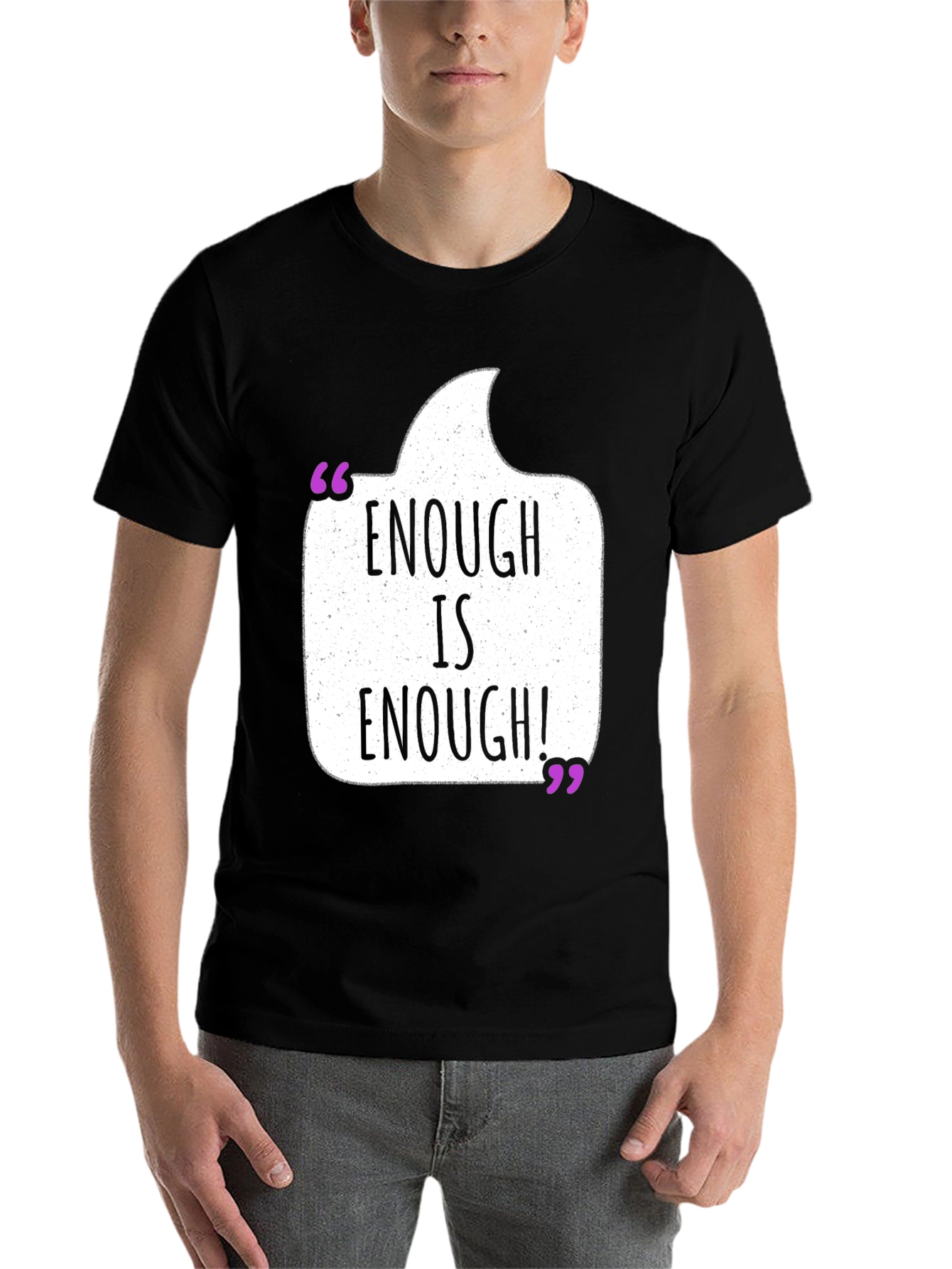 Black Enough is Enough Graphic Tee - Black view 7