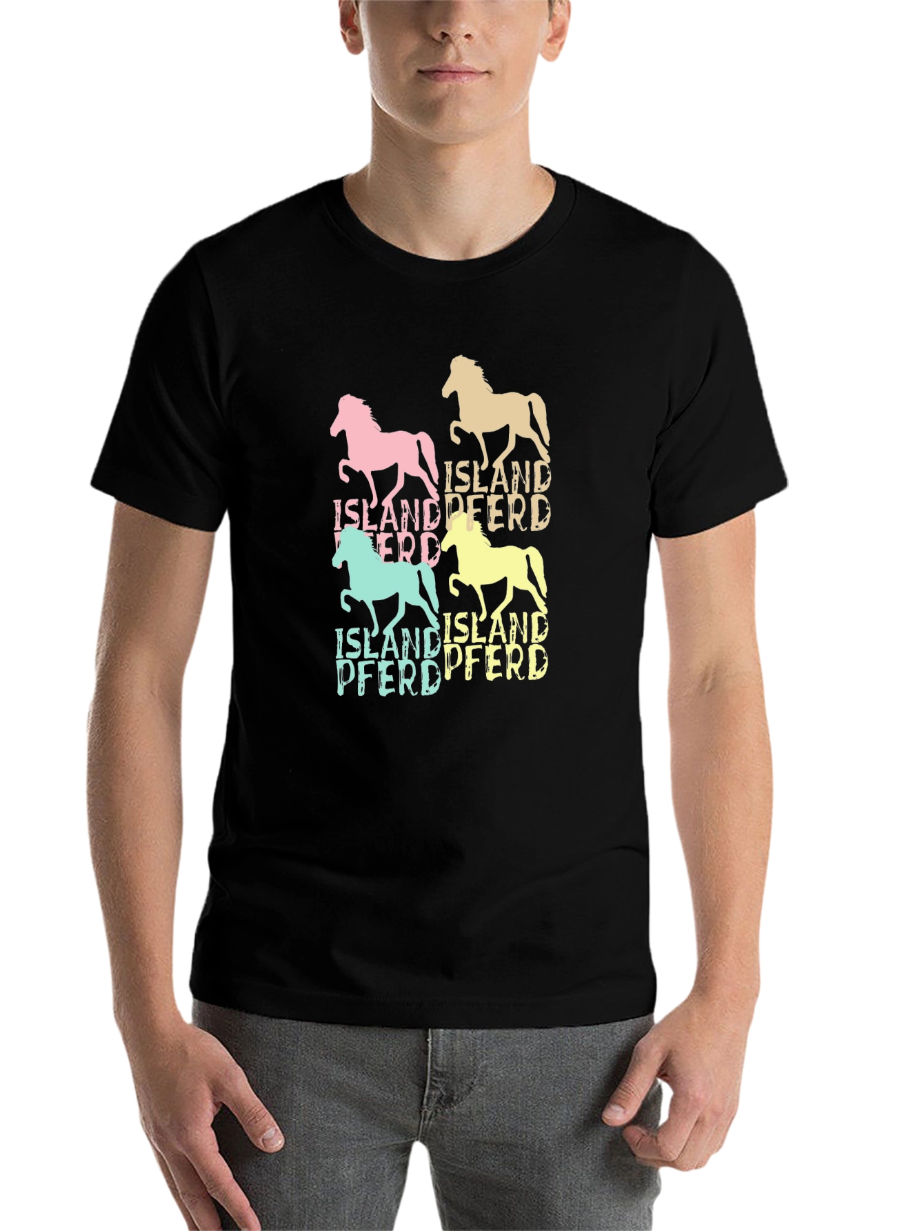 Black Island Pferd Horse Graphic Tee view 7