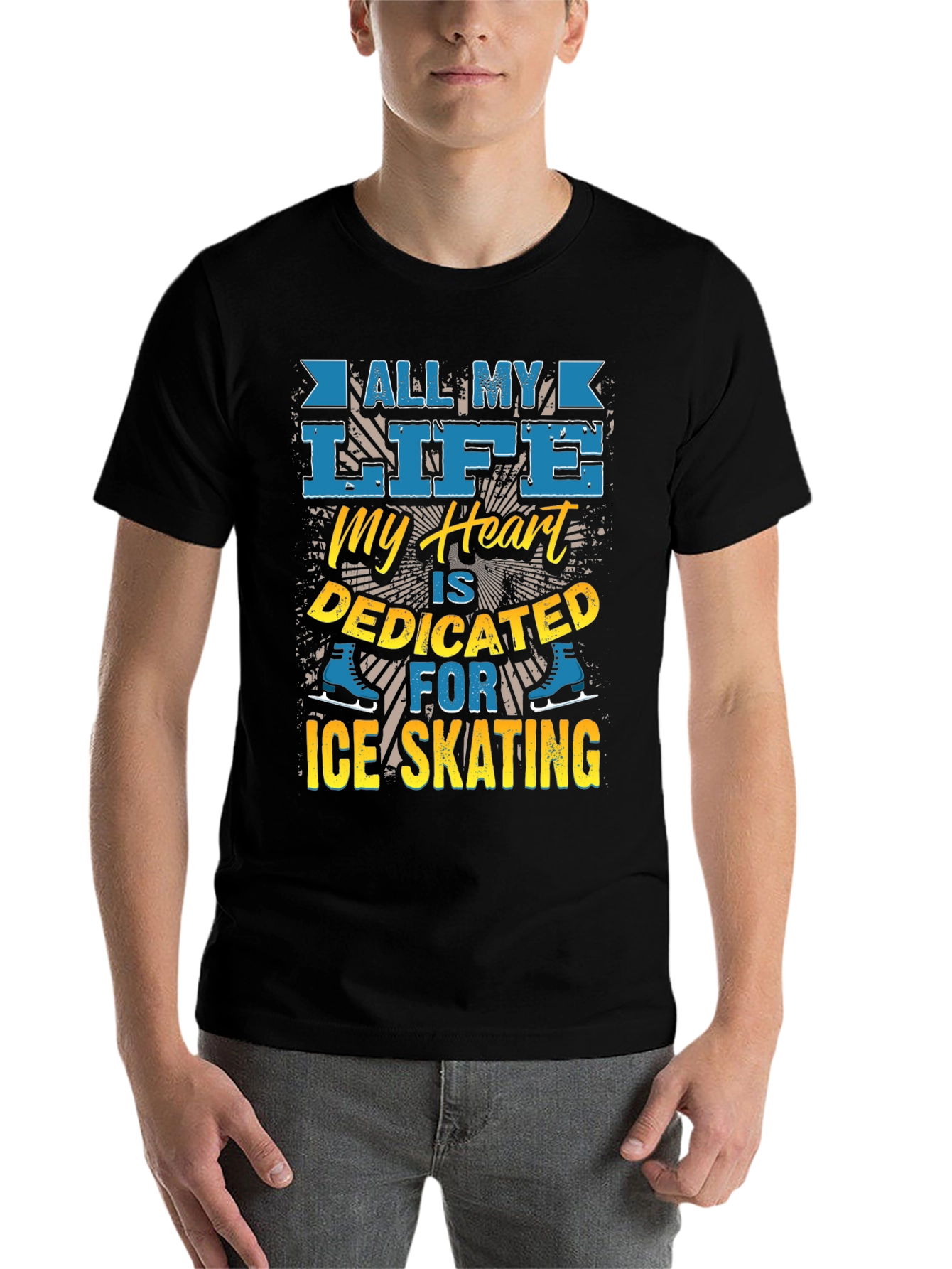 Ice Skating Devotion Graphic Tee - All My Life - 7
